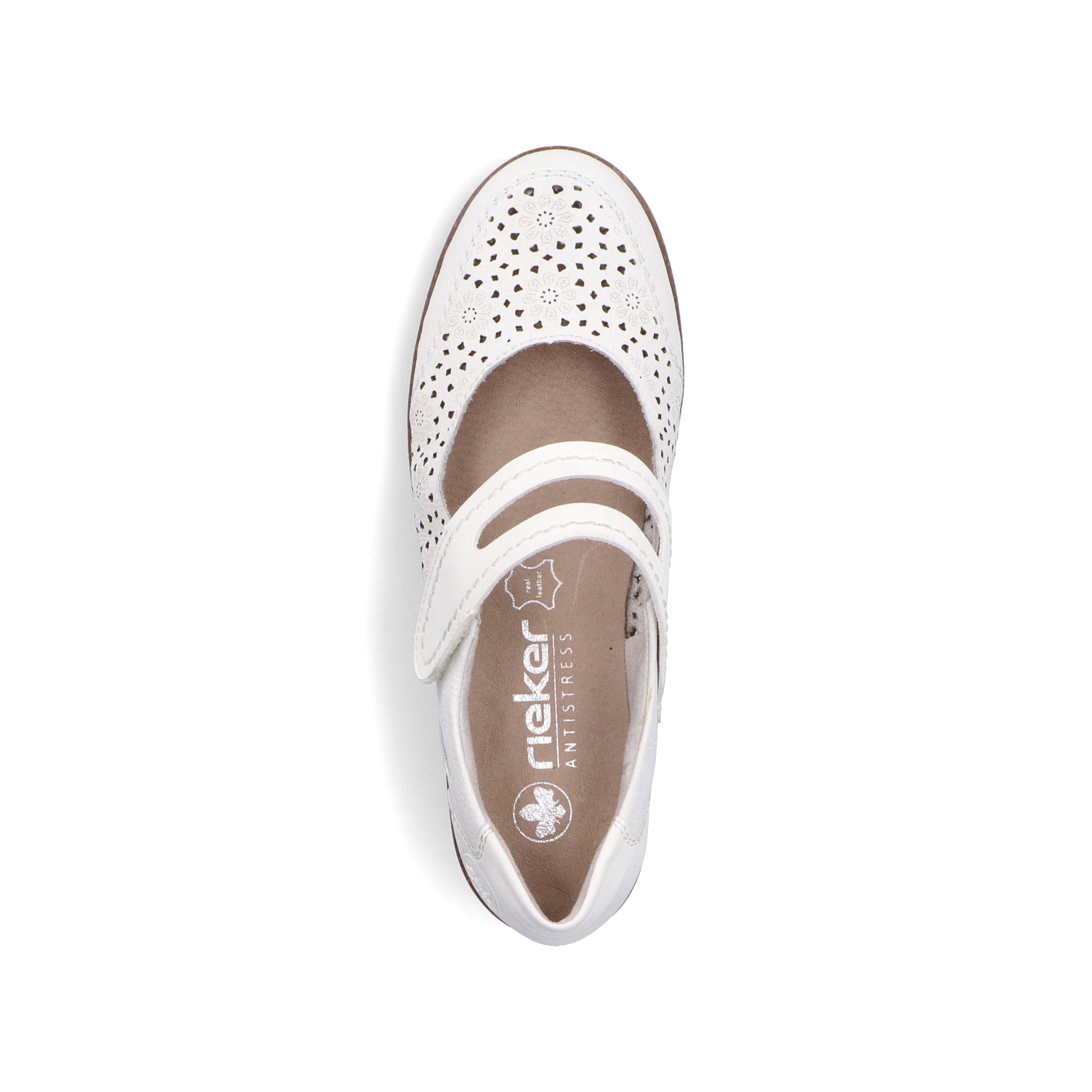 White Hook & Loop Shoes for Women | Rieker 47675-80