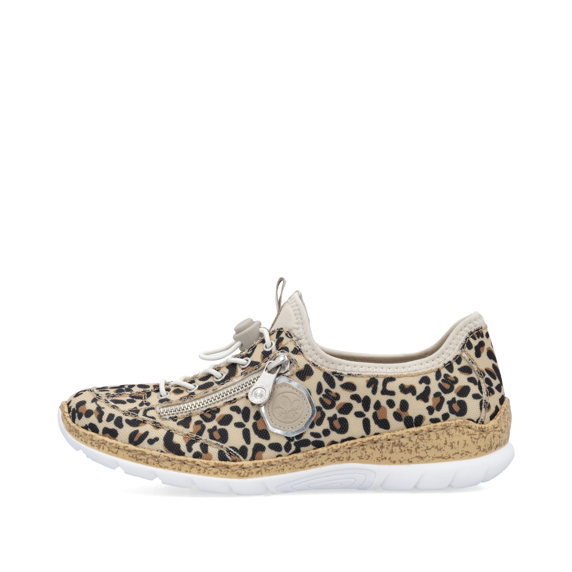 Beige Elasticated Shoes for Women | Rieker N4263-92