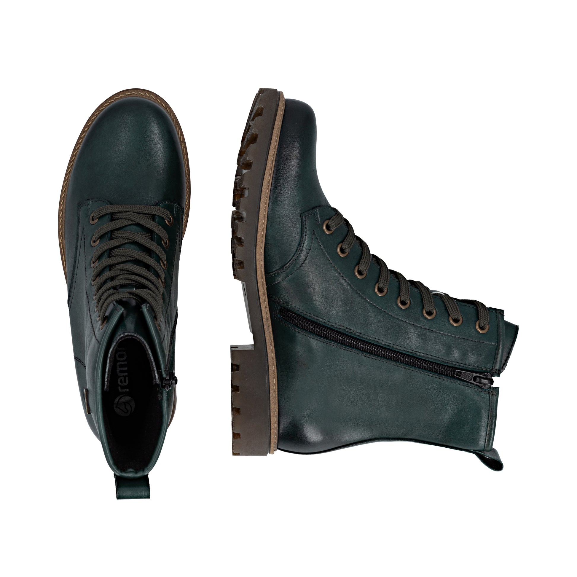 Green Zip Boots for Women | Remonte D3C70-54