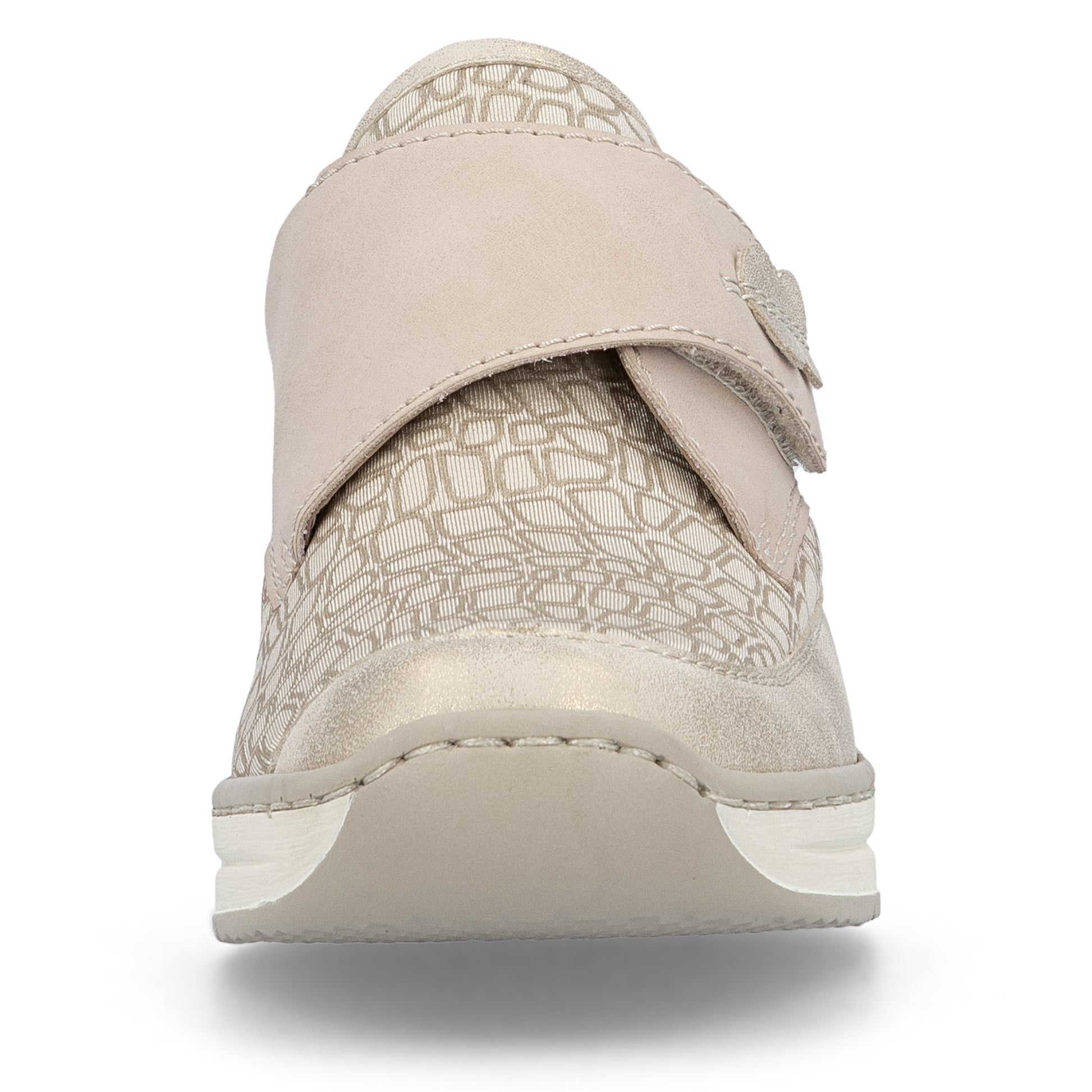 Beige Hook & Loop Shoes for Women | Rieker 487C0-60