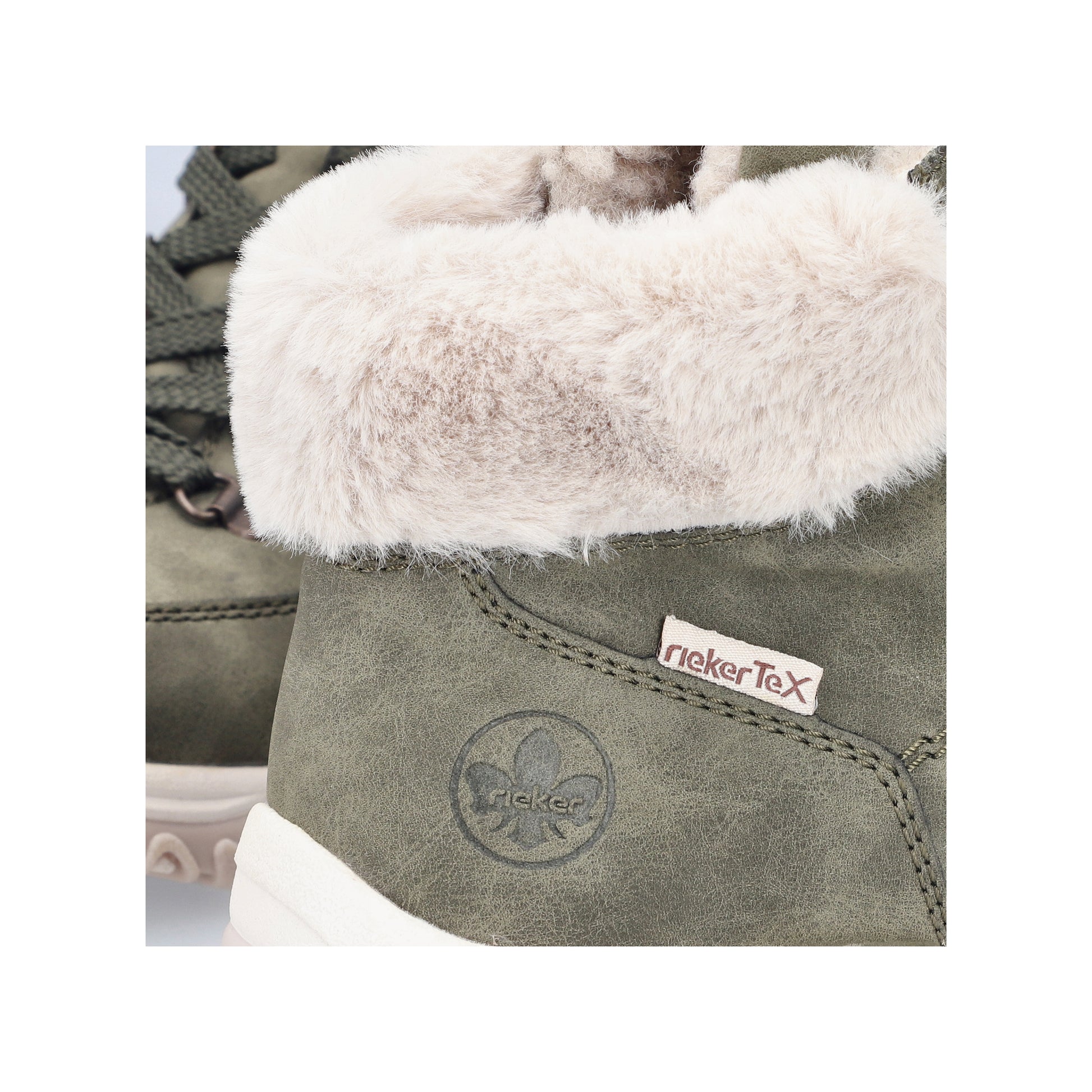 Green Elasticated Boots for Women | Rieker M9610-54