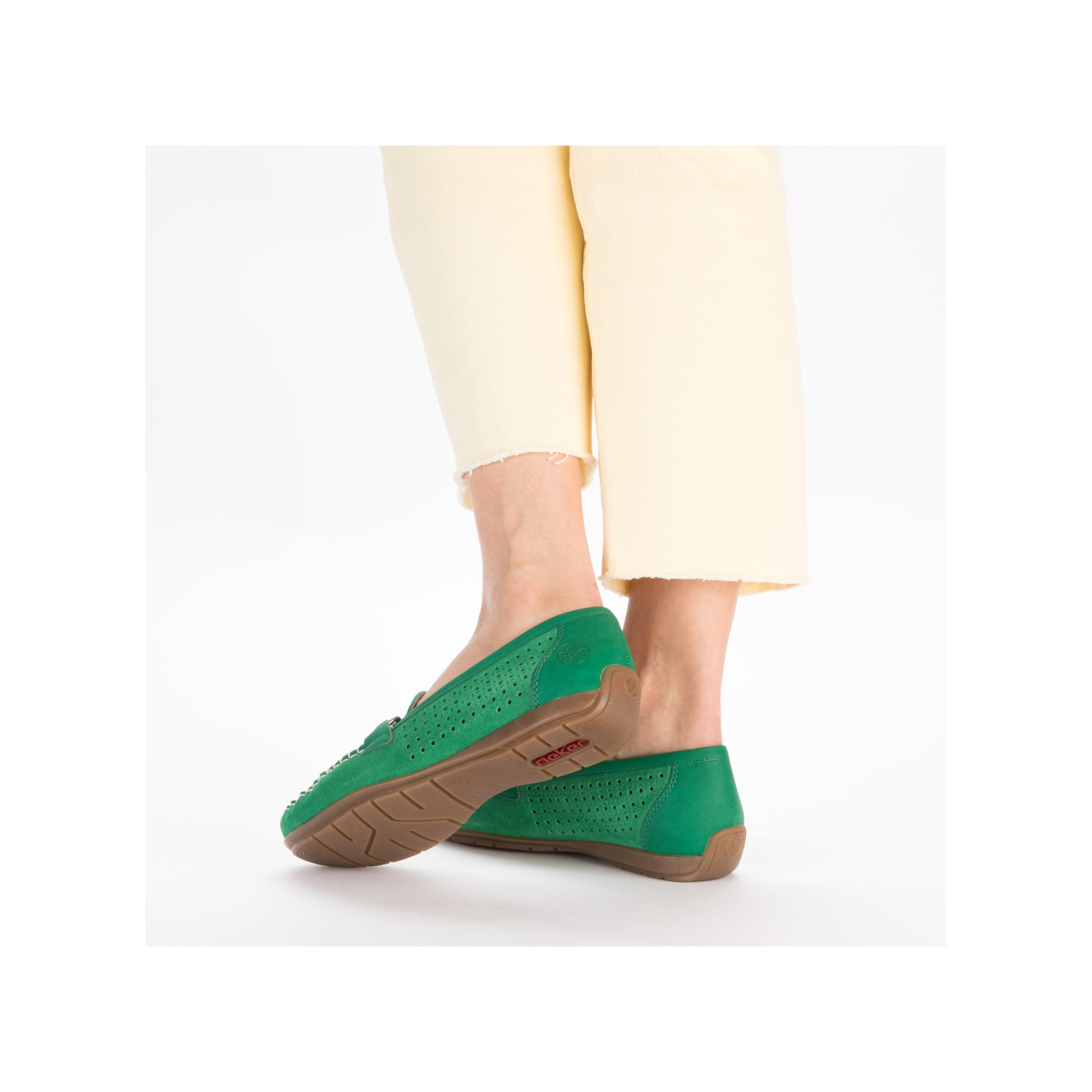 Green Slip-On Shoes for Women | Rieker 40253-54