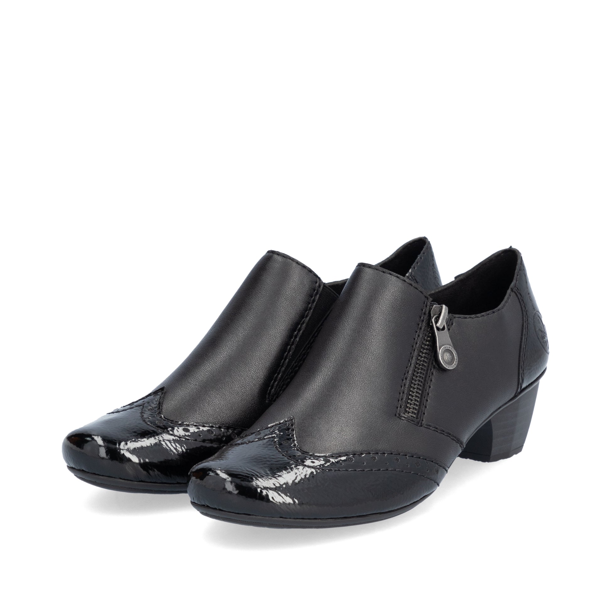 Black Zip Shoes for Women | Rieker 41757-00