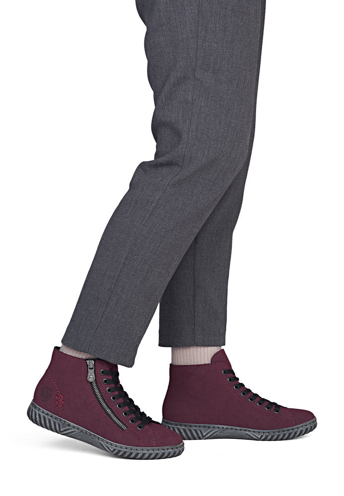 Rieker Women's Red Boot | N0921-35