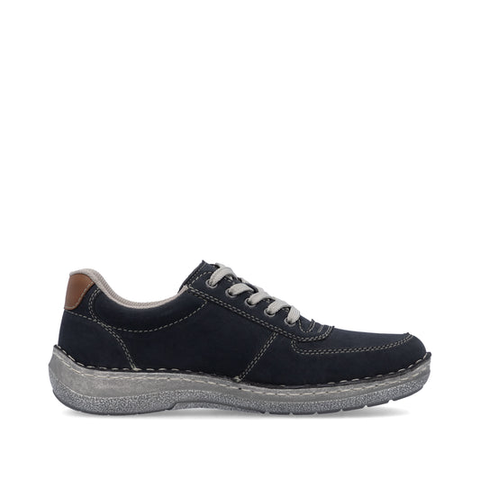 Rieker Men's Casual Lace-up Shoe - Blue | 03030-14