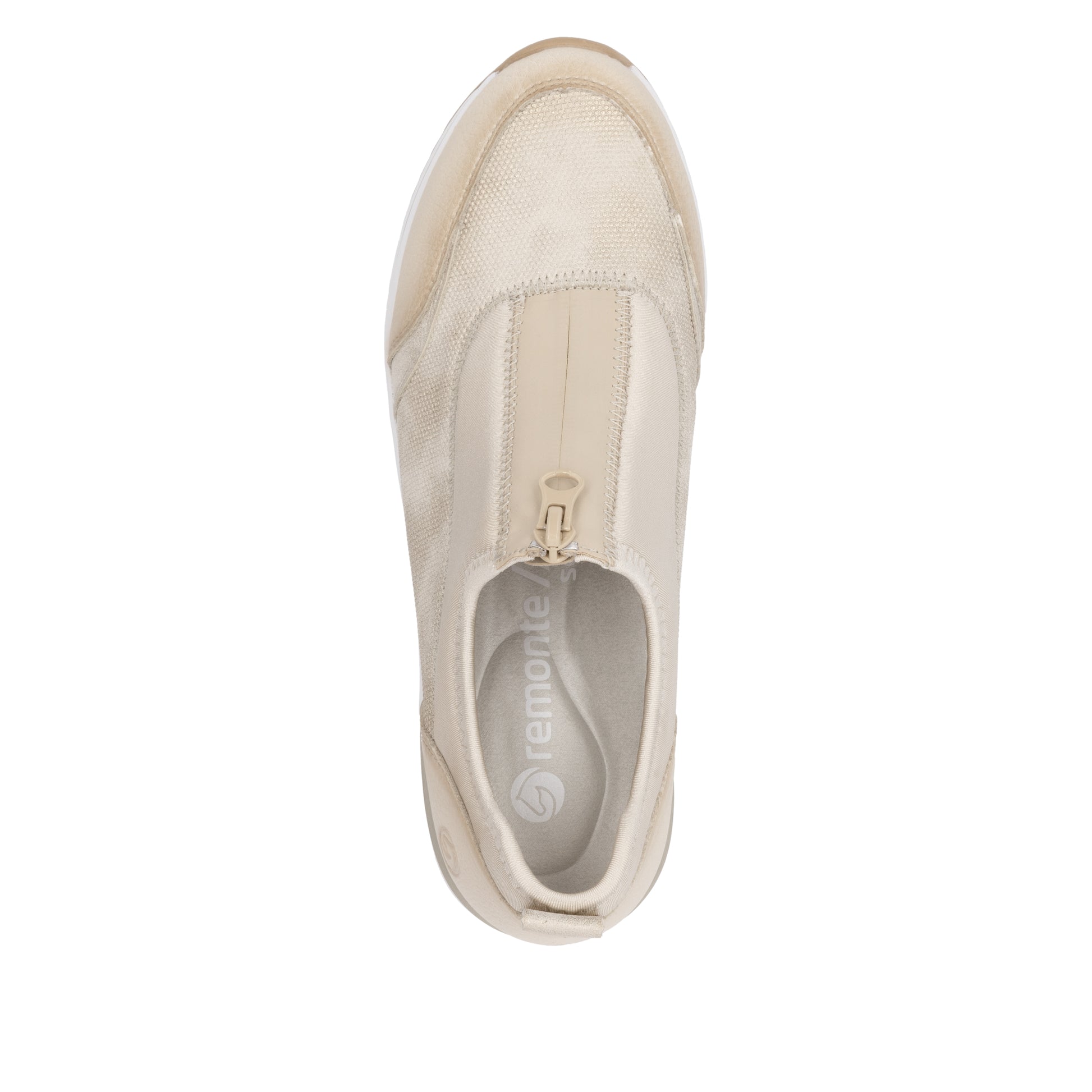 Beige Zip Shoes for Women | Remonte D0T08-61