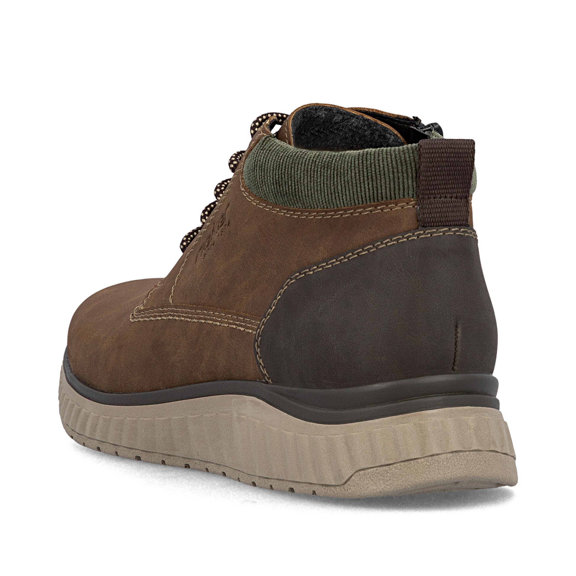 Brown Zip Boots for Men | Rieker B0603-24