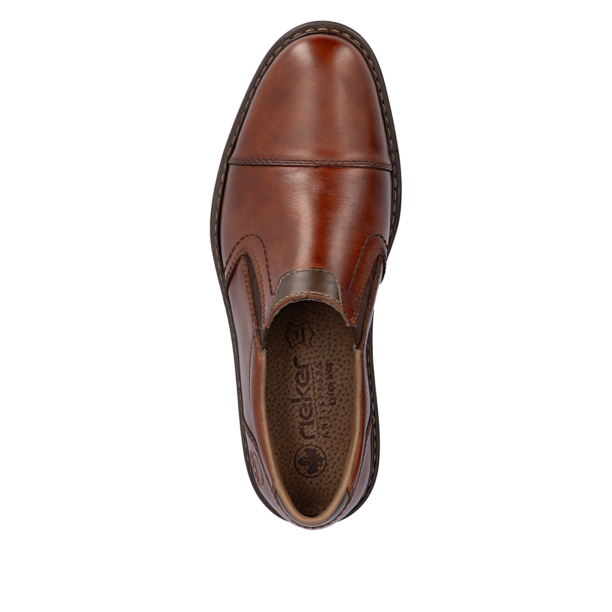 Brown Elasticated Shoes for Men | Rieker 17659-23