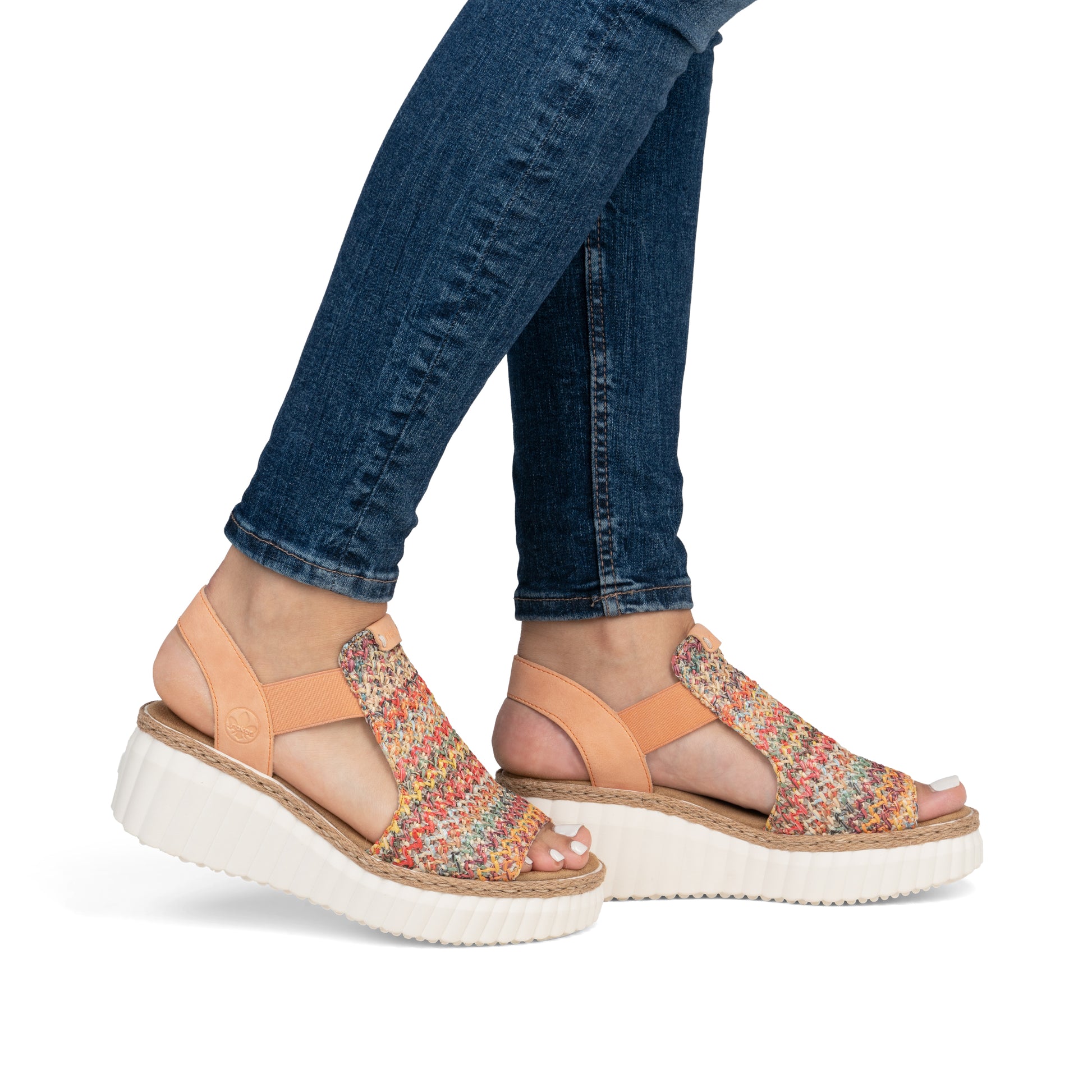 Multi Elasticated Sandals for Women | Rieker 69172-92