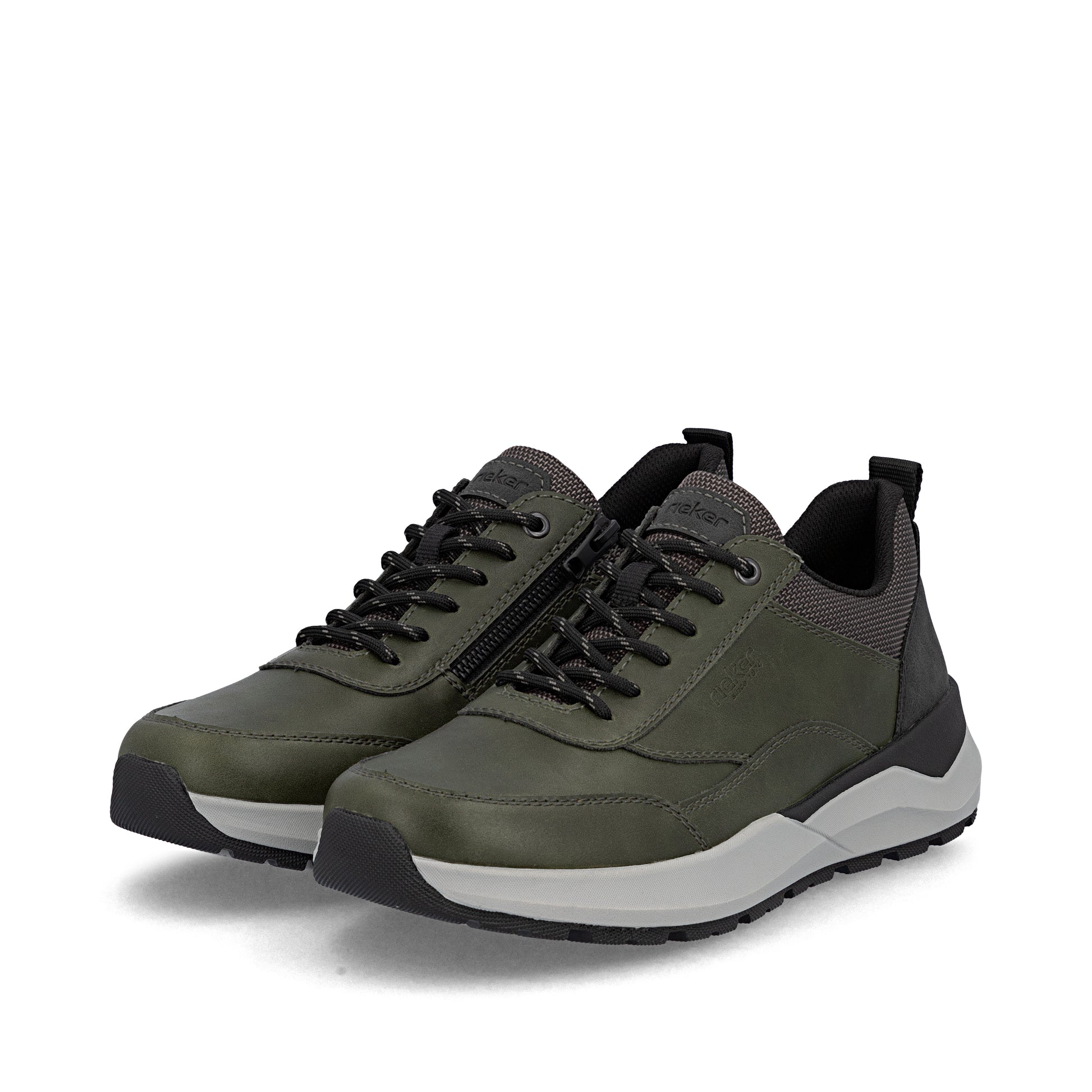 Green Zip Shoes for Men | Rieker 06000-54