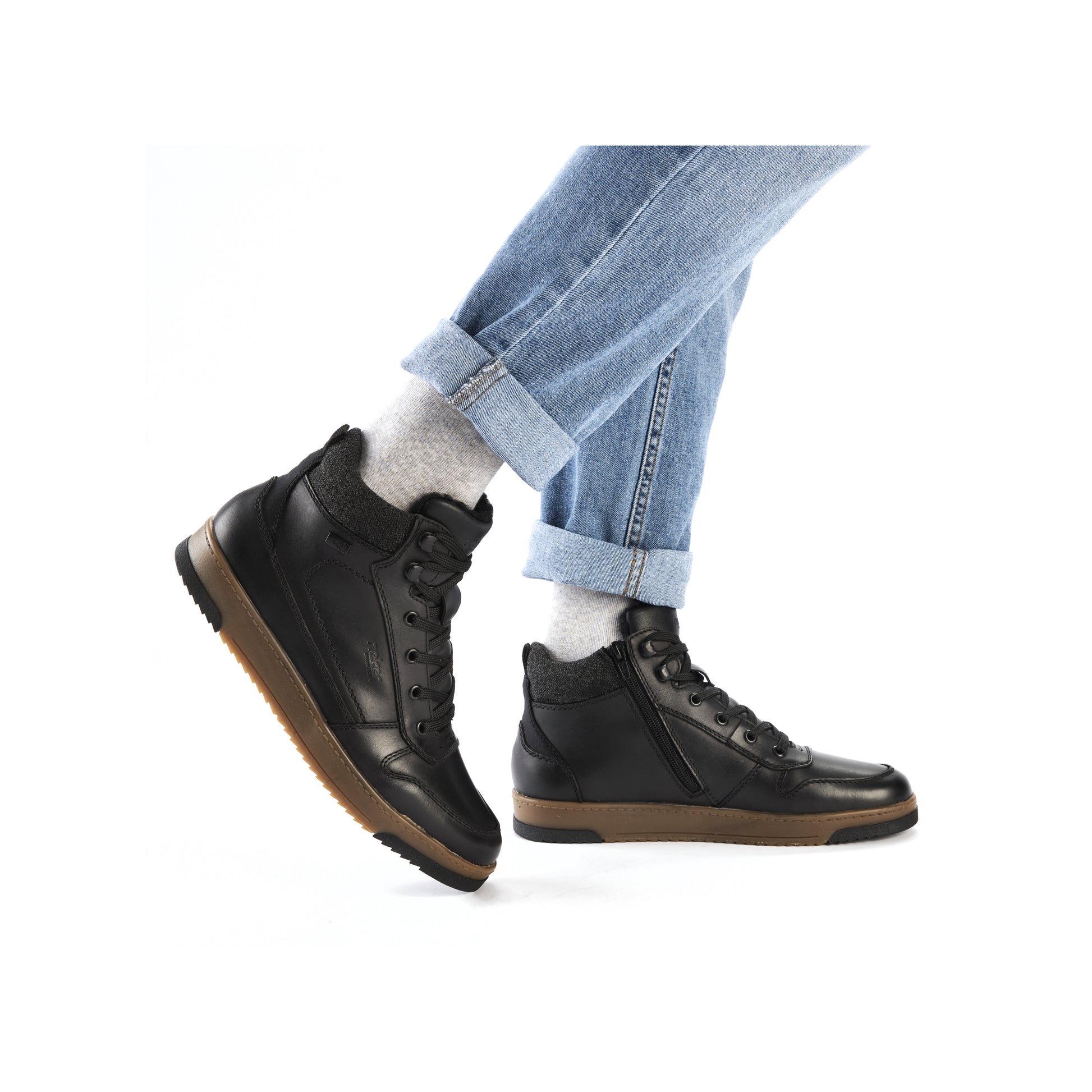 Black Zip Boots for Men | Rieker 17530-00