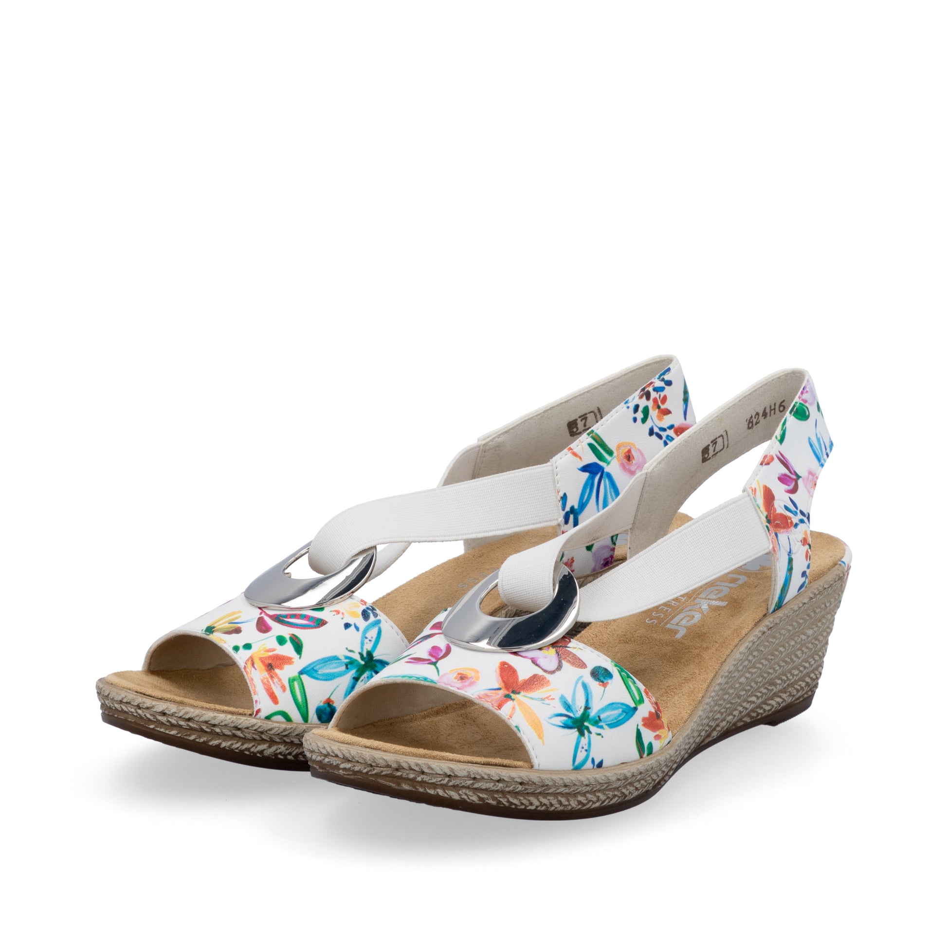 Multi Elasticated Sandals for Women | Rieker 624H6-91