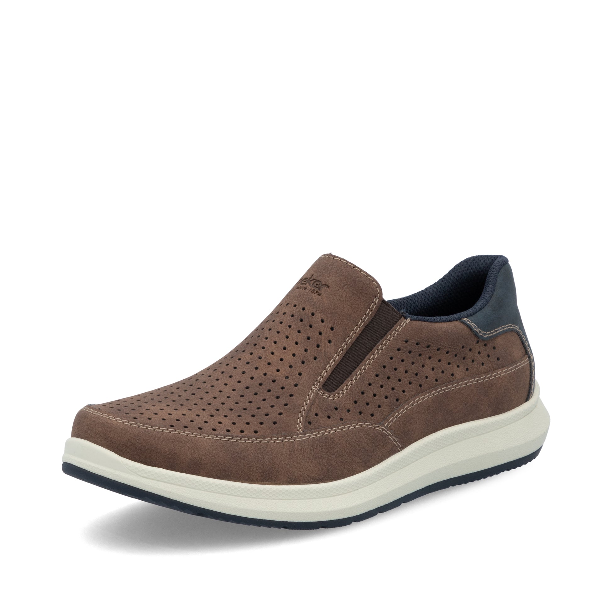 Brown Elasticated Shoes for Men | Rieker 16952-24