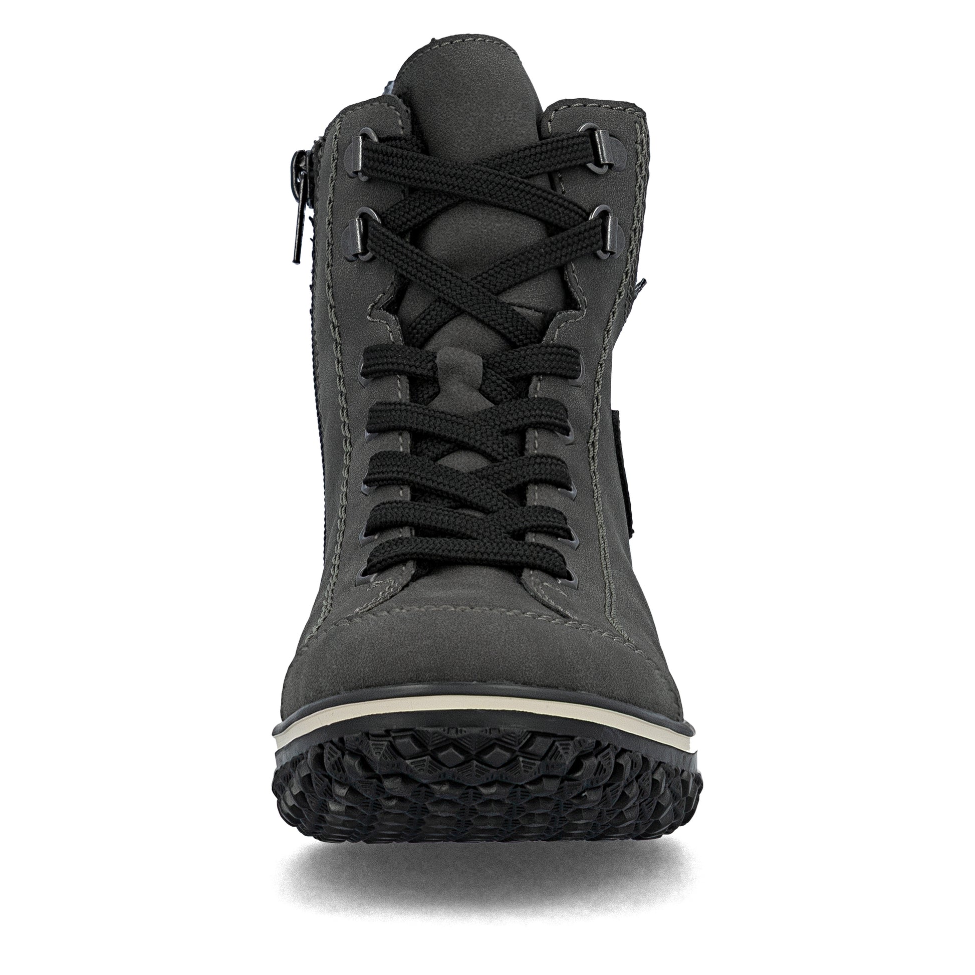 Grey Zip Boots for Women | Rieker Z4251-45