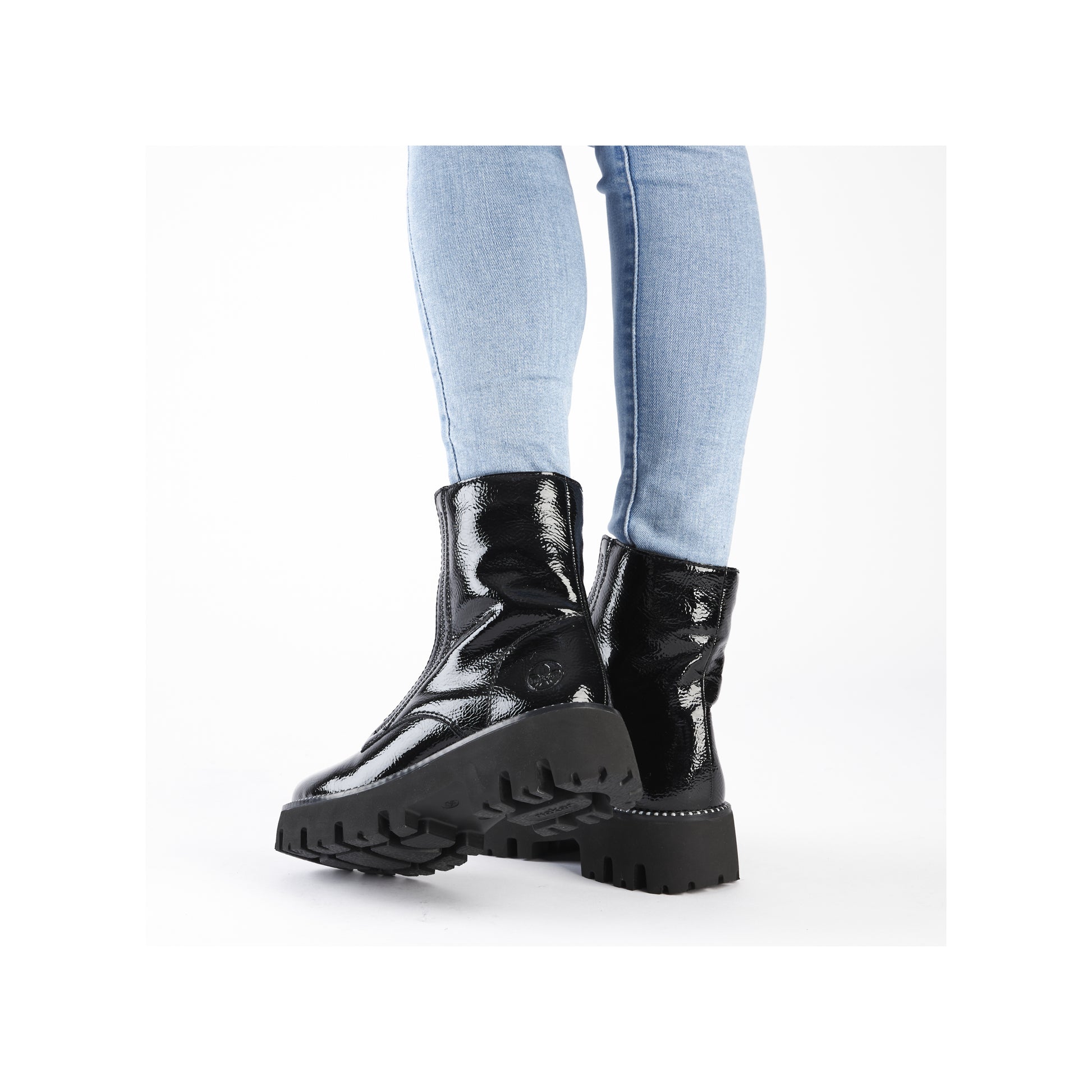 Black Zip Boots for Women | Rieker Y3351-00