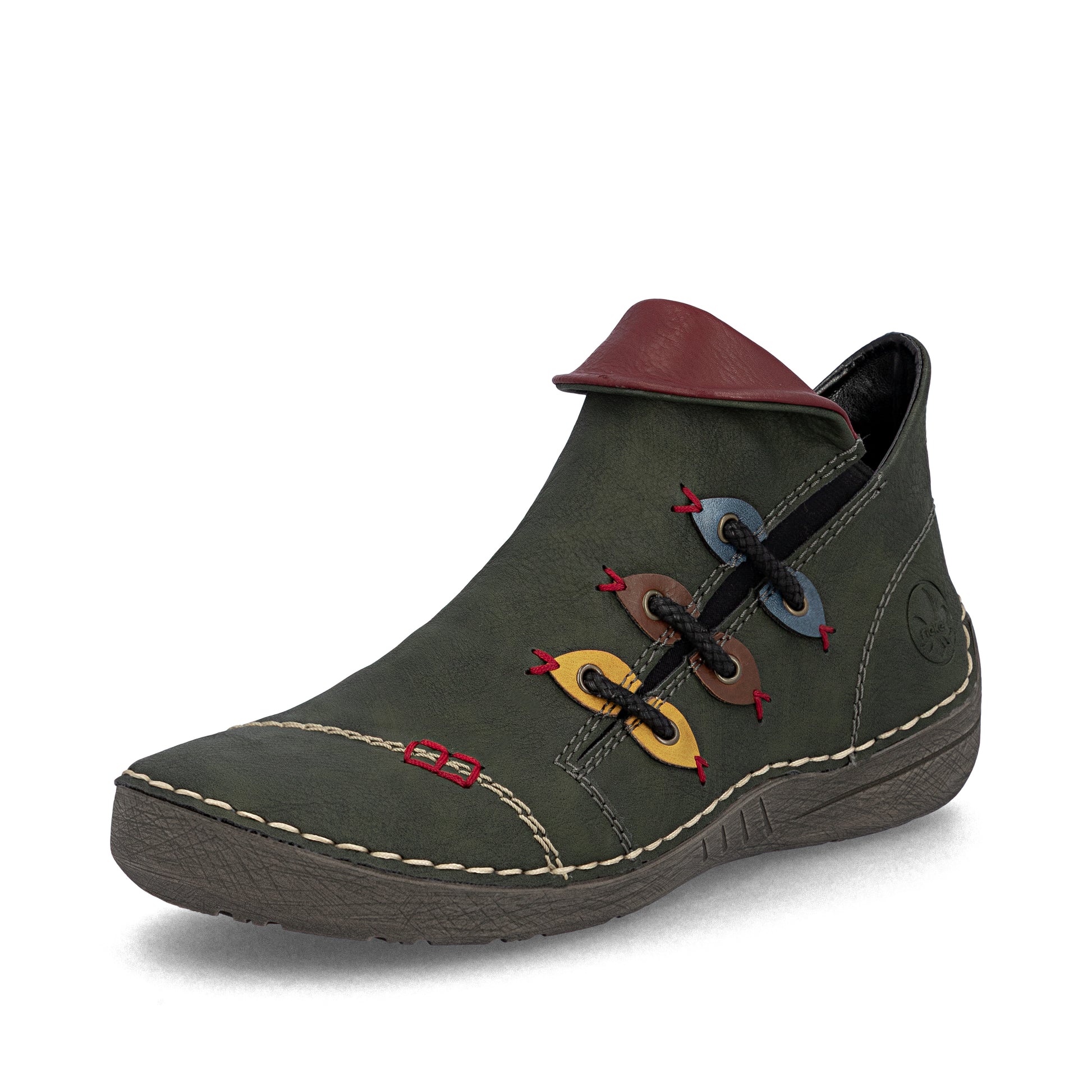 Green Zip Boots for Women | Rieker 72581-54