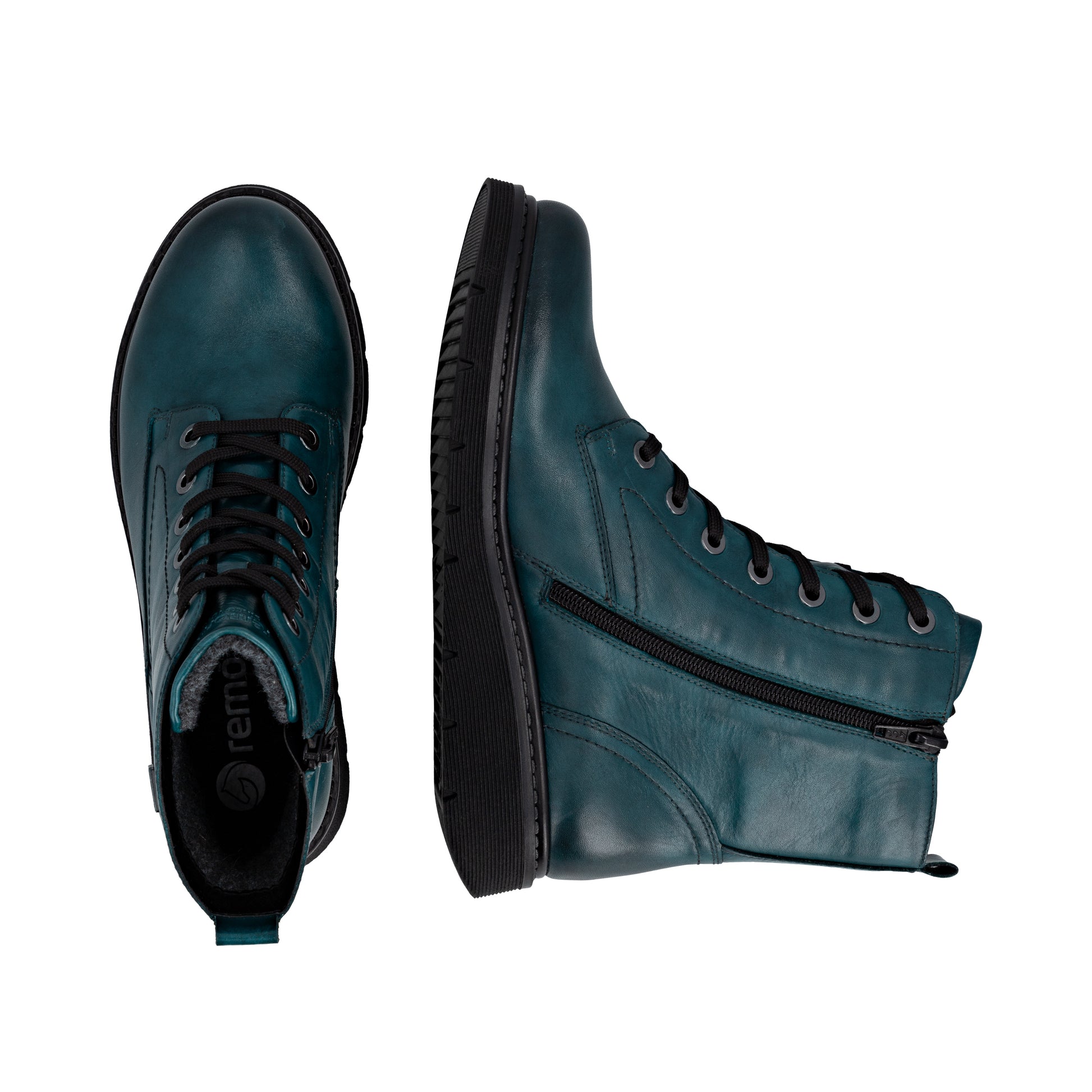 Blue Zip Boots for Women | Remonte D3979-12