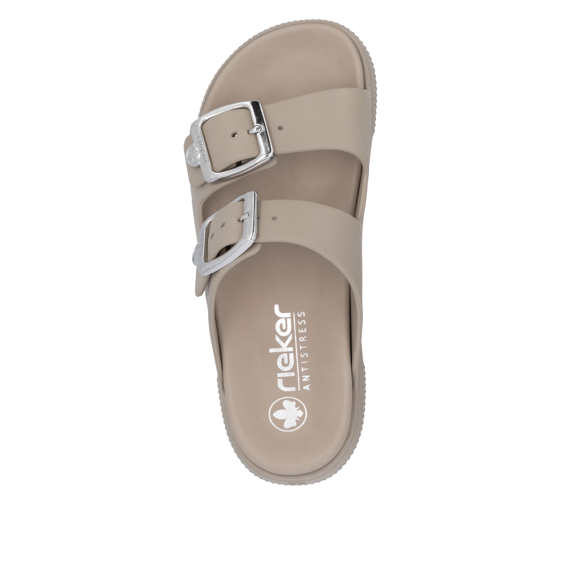 Beige Buckle Sandals for Women | Rieker P2180-60
