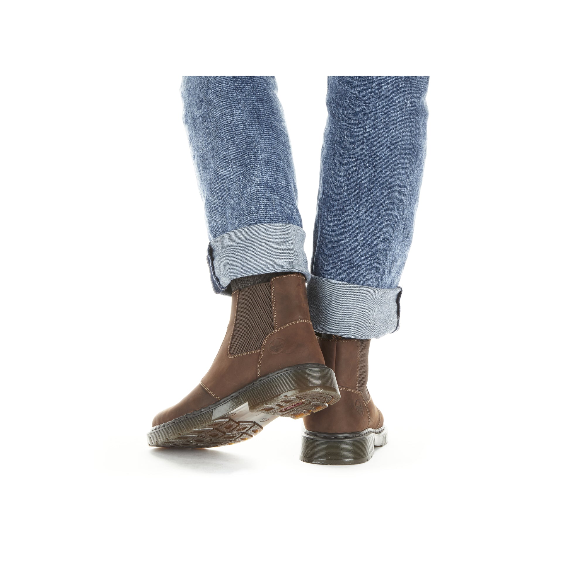 Brown Zip Boots for Men | Rieker 31650-23