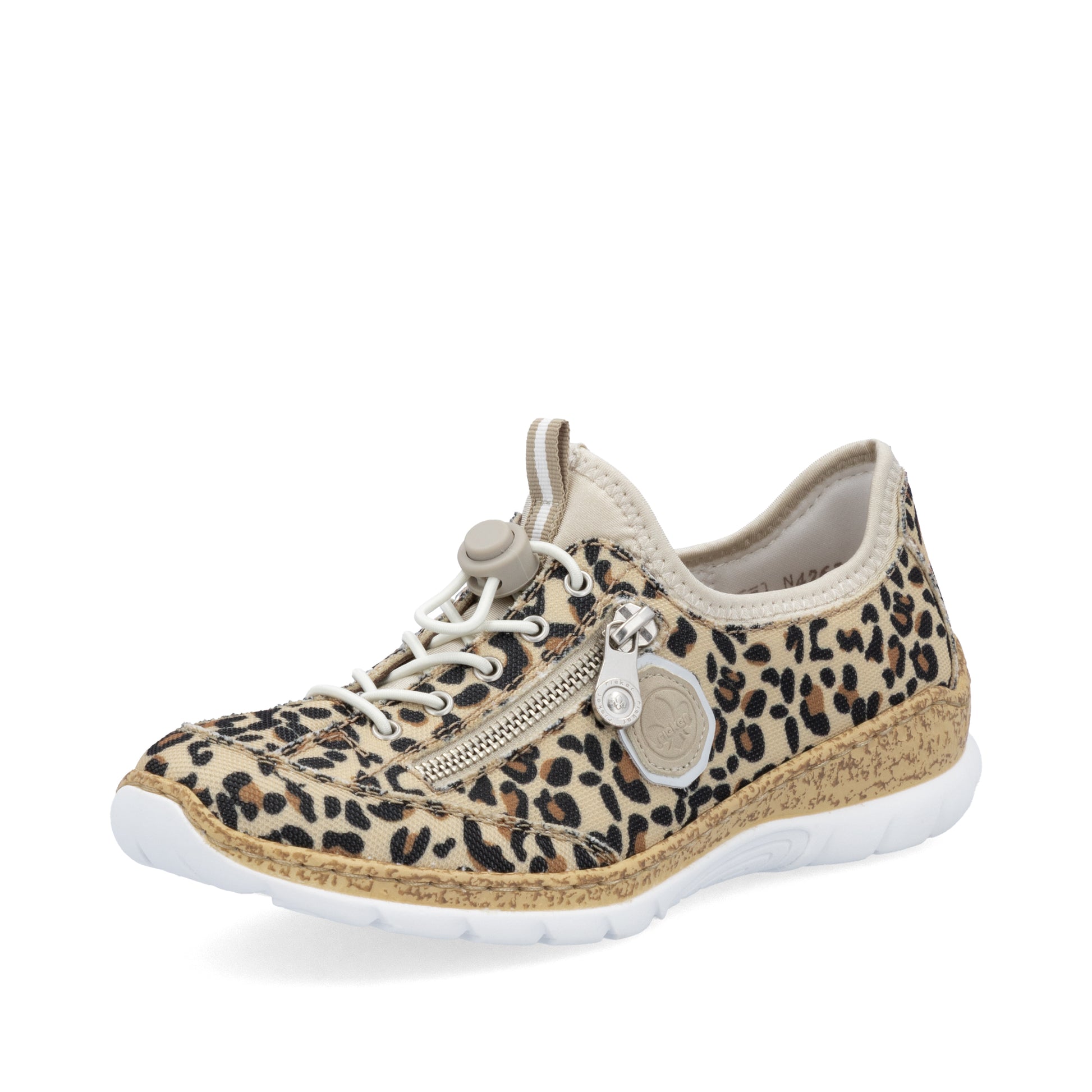 Beige Elasticated Shoes for Women | Rieker N4263-92
