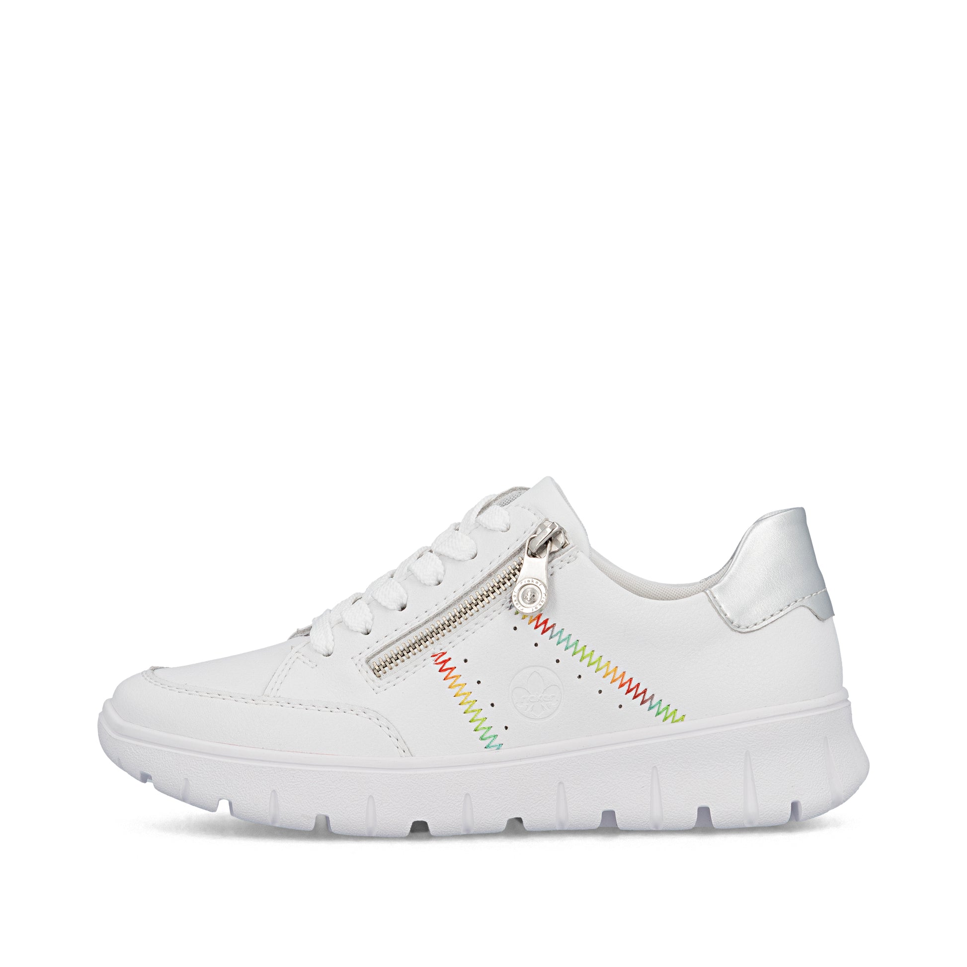 White Zip Shoes for Women | Rieker N1313-80