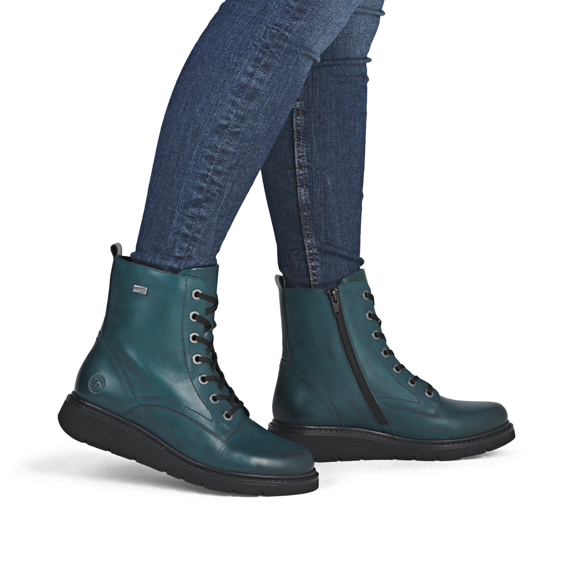 Blue Zip Boots for Women | Remonte D3979-12