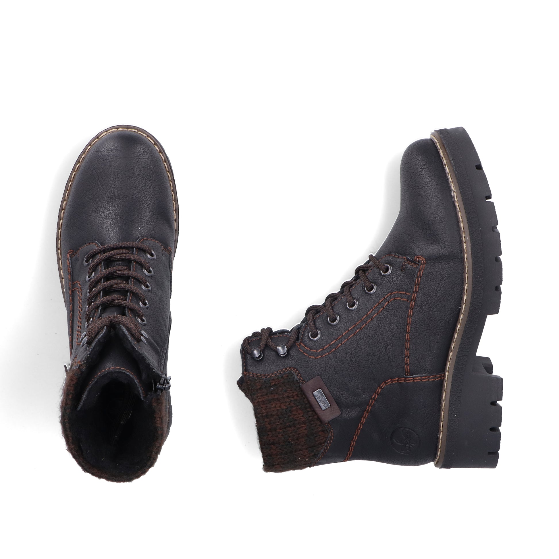 Black Zip Boots for Women | Rieker Y8130-00