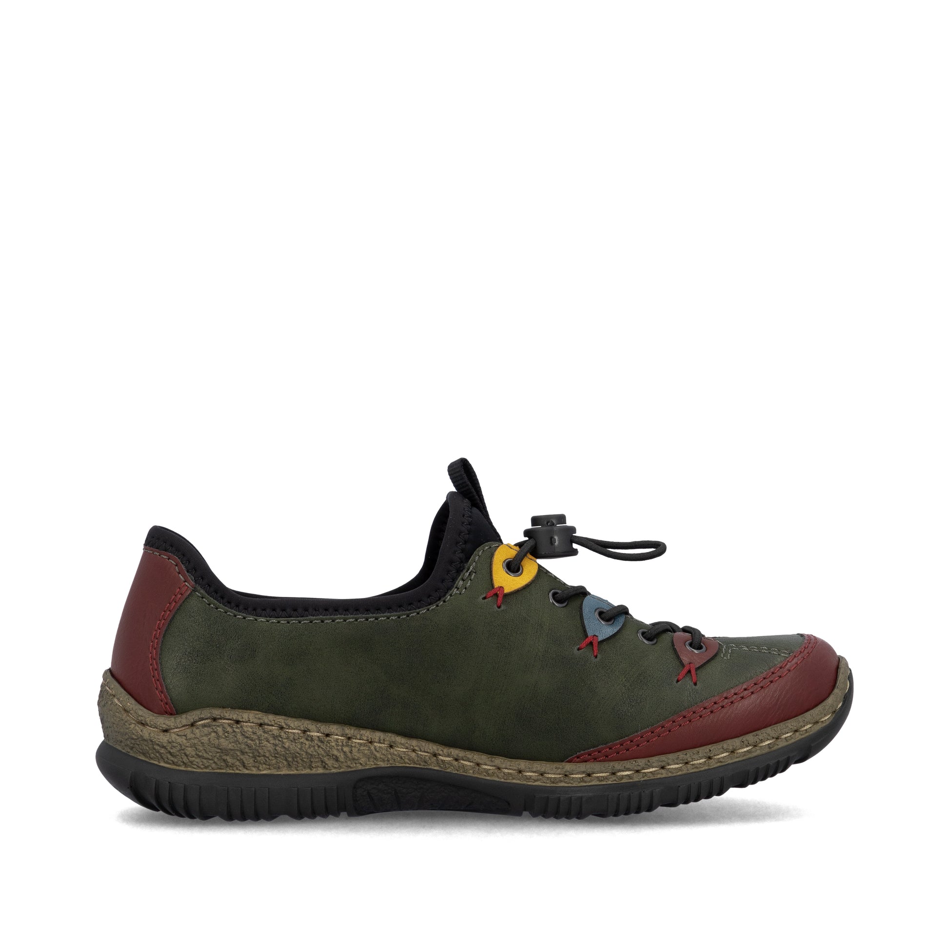 Green Elasticated Shoes for Women | Rieker N3271-54