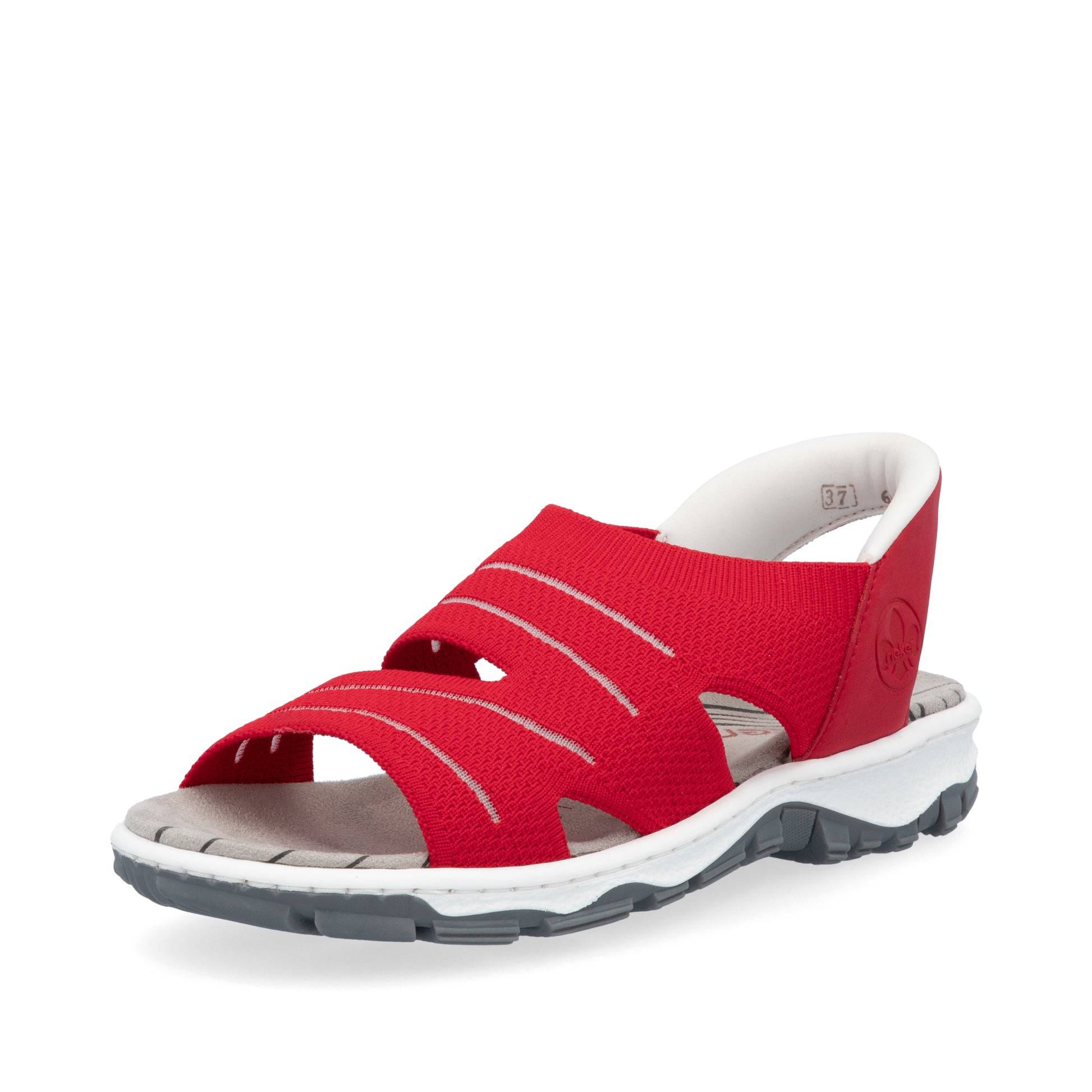 Red Elasticated Sandals for Women | Rieker 68895-33