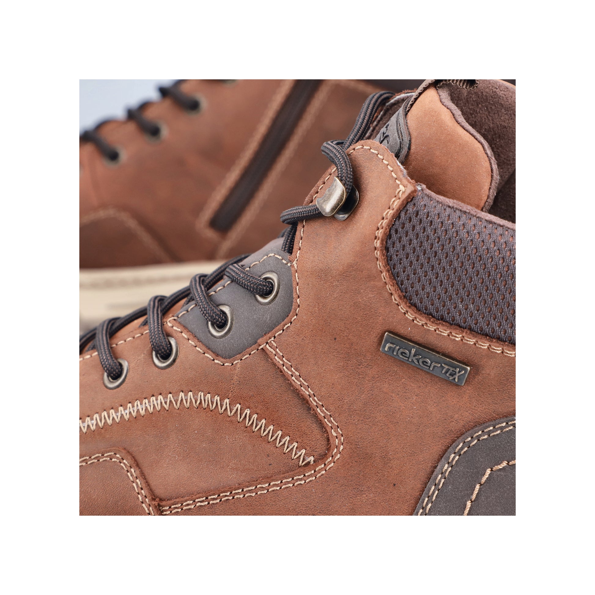 Brown Zip Boots for Men | Rieker 38554-22