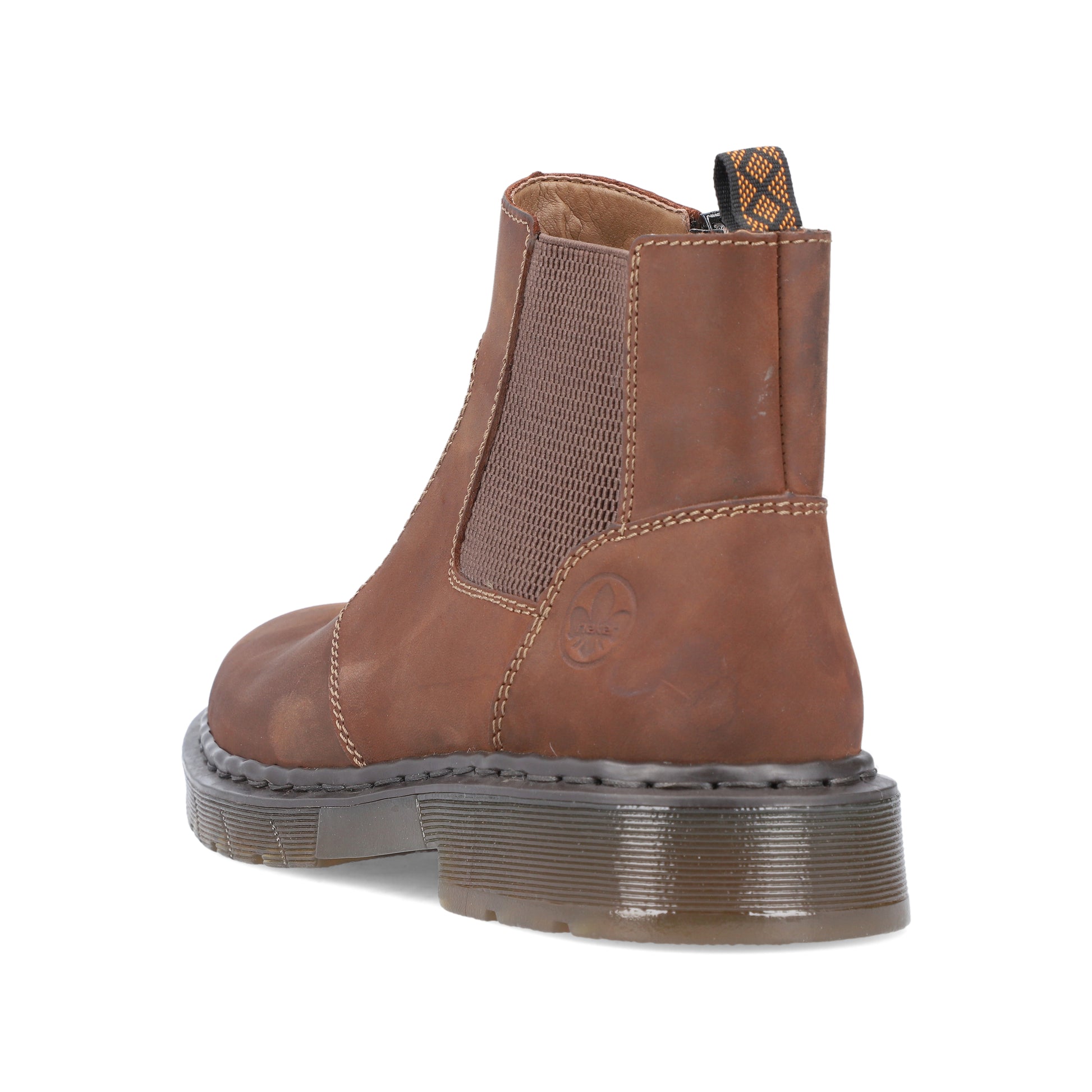 Brown Zip Boots for Men | Rieker 31650-23