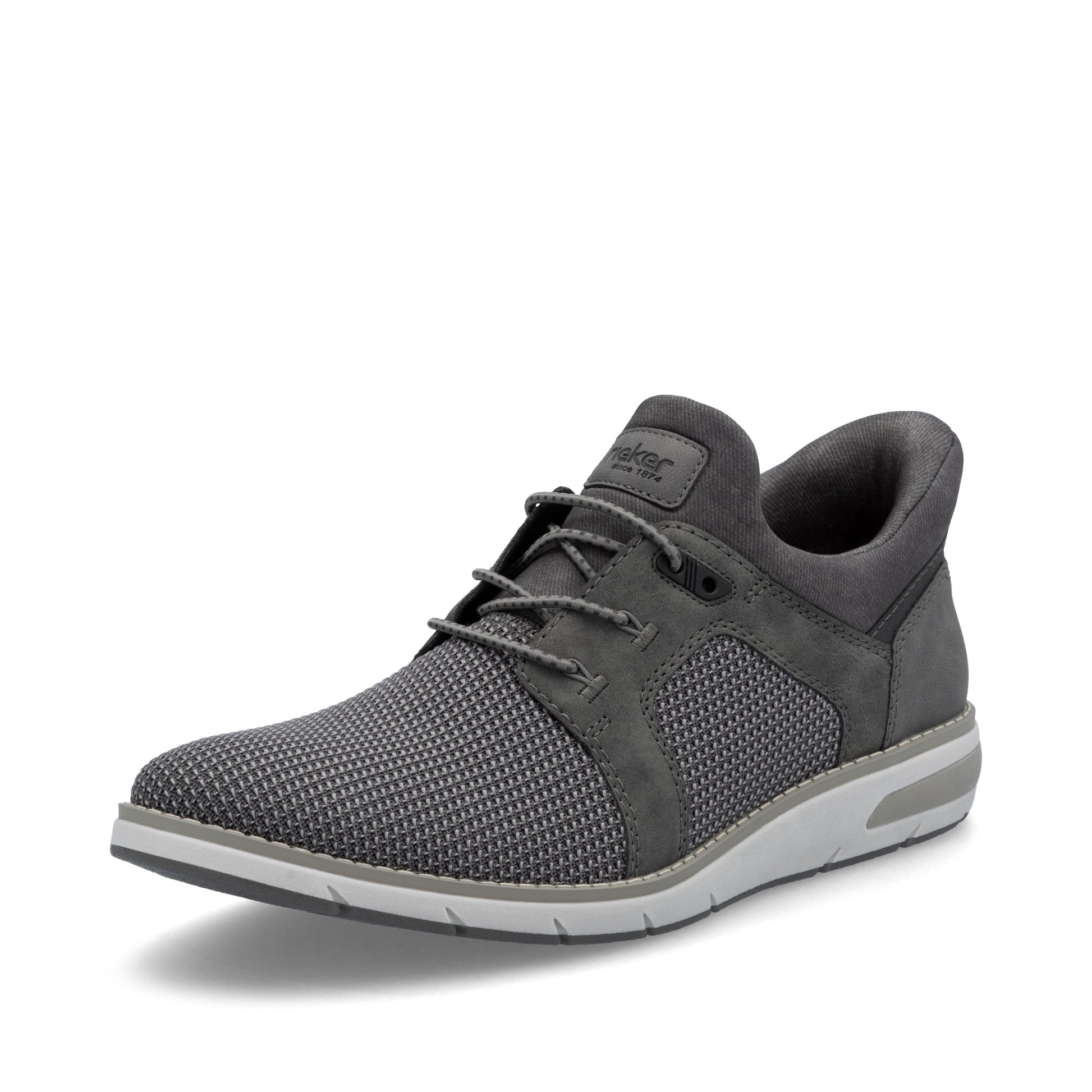 Grey Elasticated Shoes for Men | Rieker 11358-42