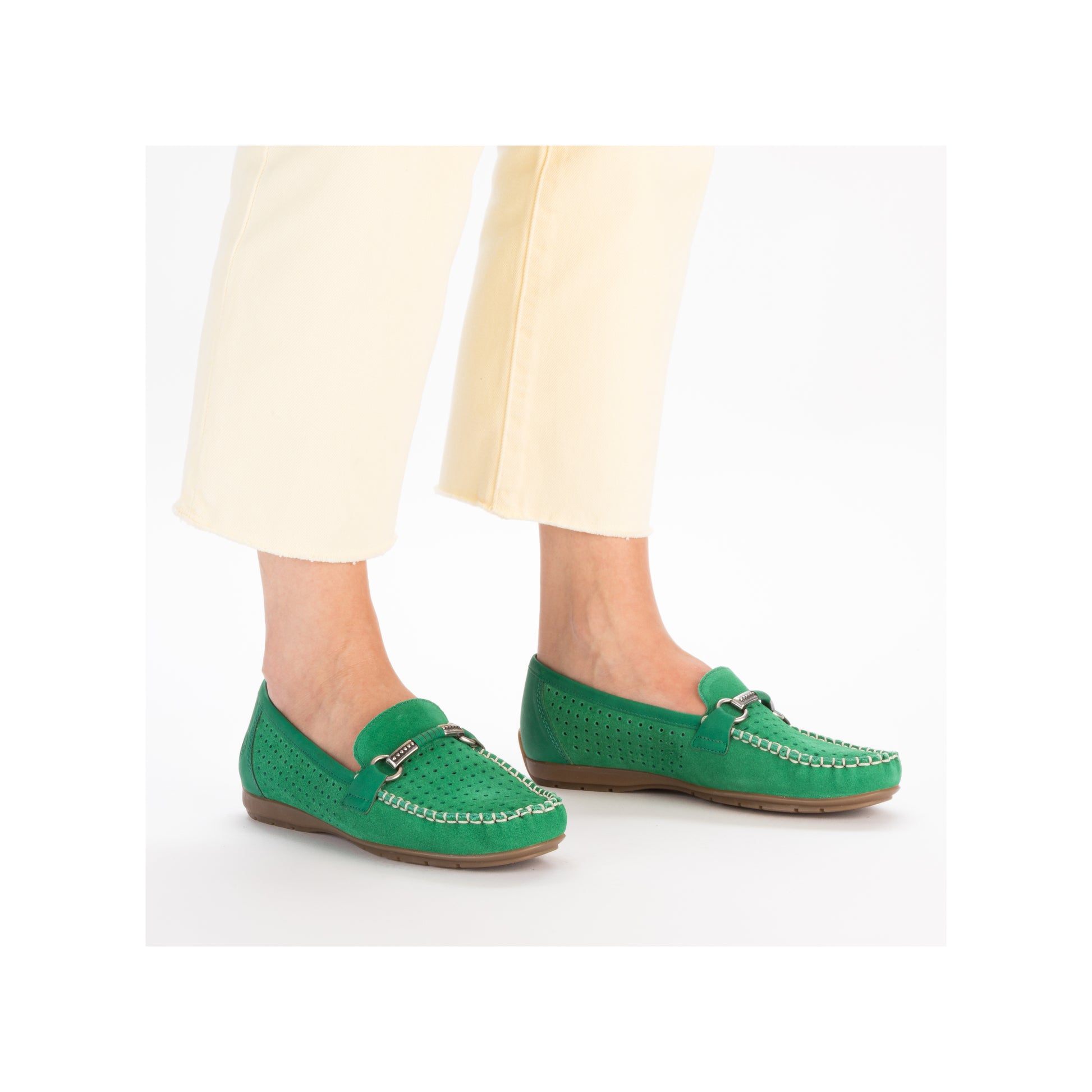 Green Slip-On Shoes for Women | Rieker 40253-54