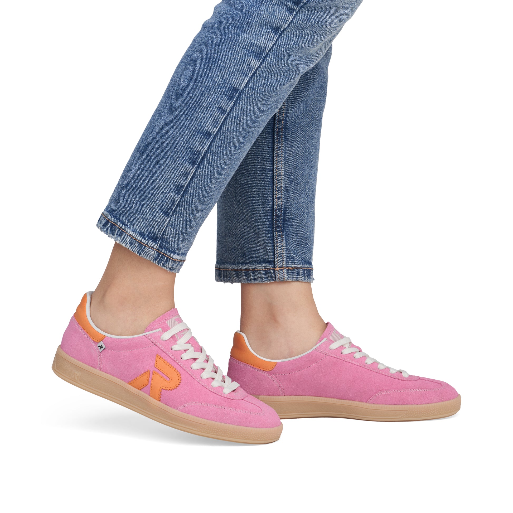 Pink Elasticated Shoes for Women | Rieker Sport W2200-31
