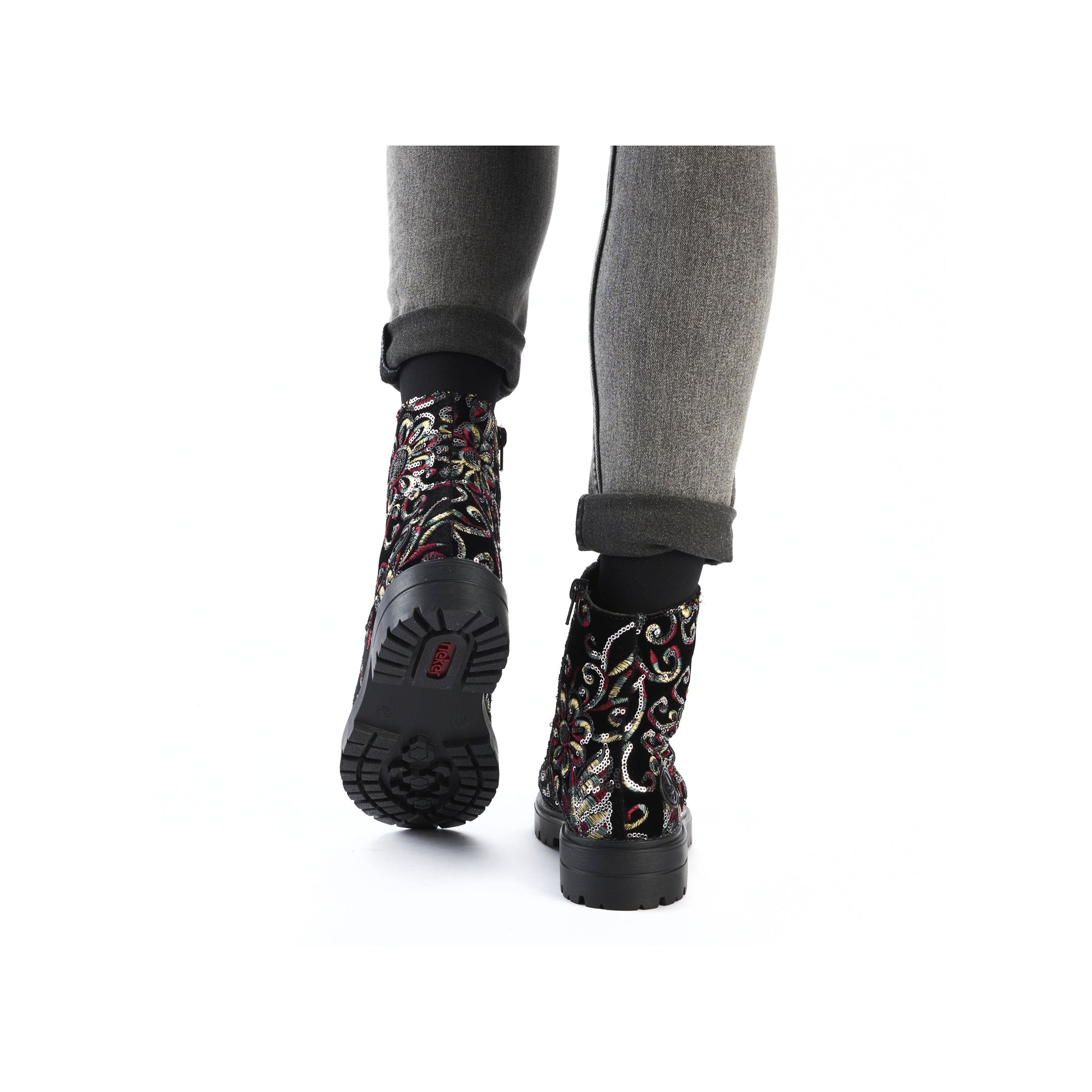 Multi Zip Boots for Women | Rieker Z2841-90