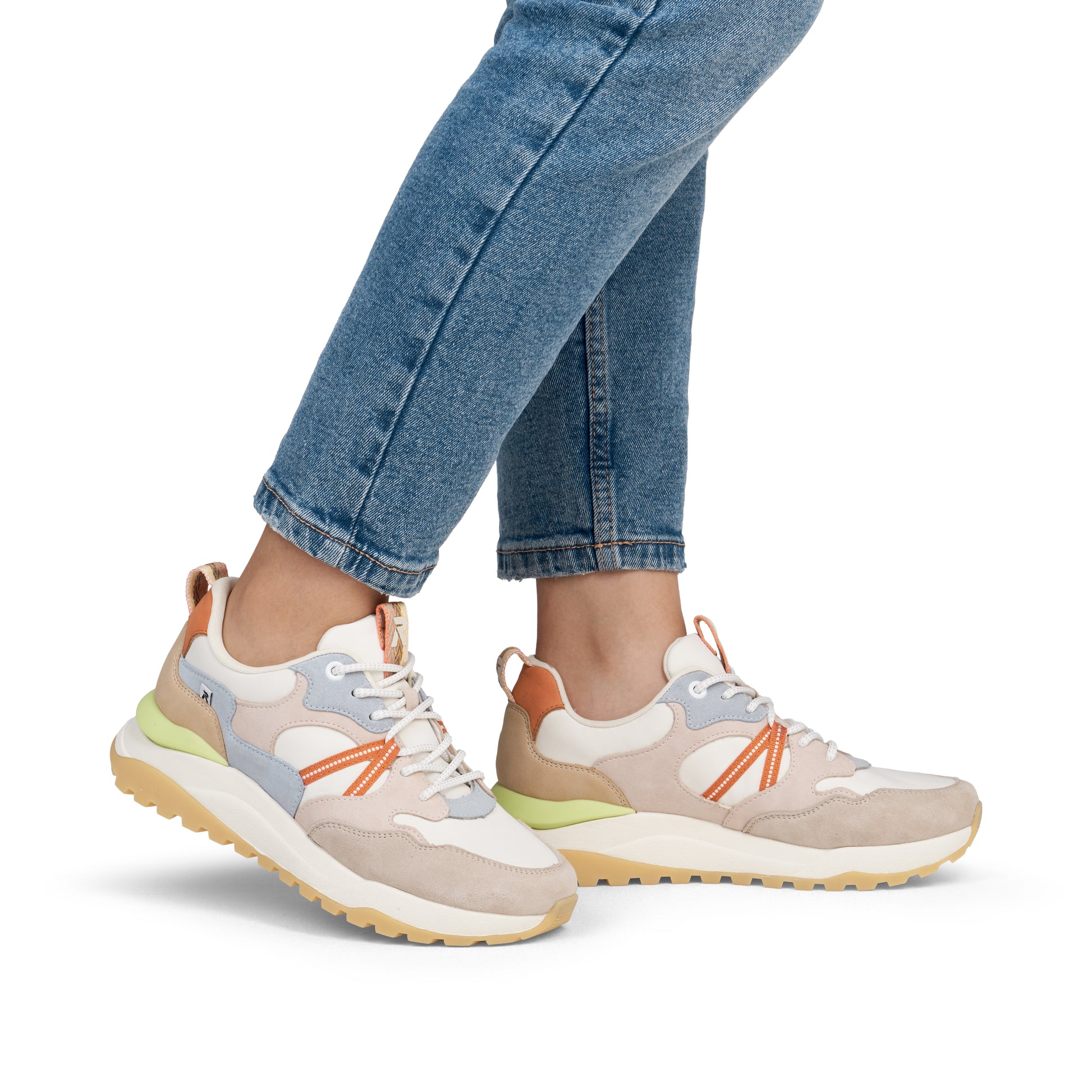 White Elasticated Shoes for Women | Rieker Sport W2501-82