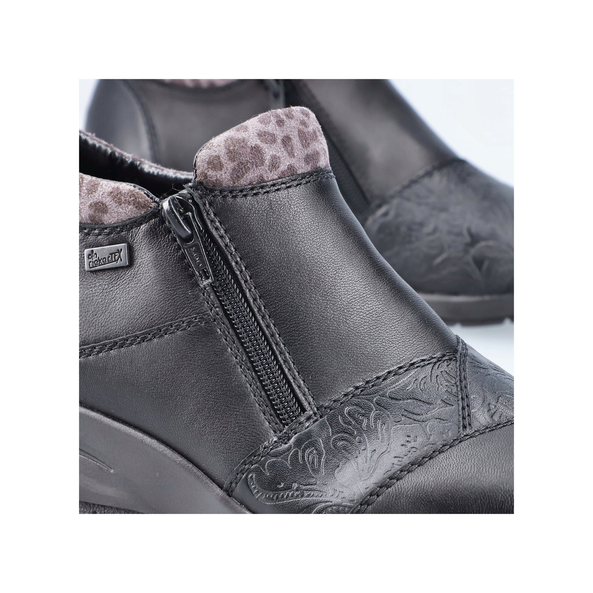 Black Zip Boots for Women | Rieker L4881-01