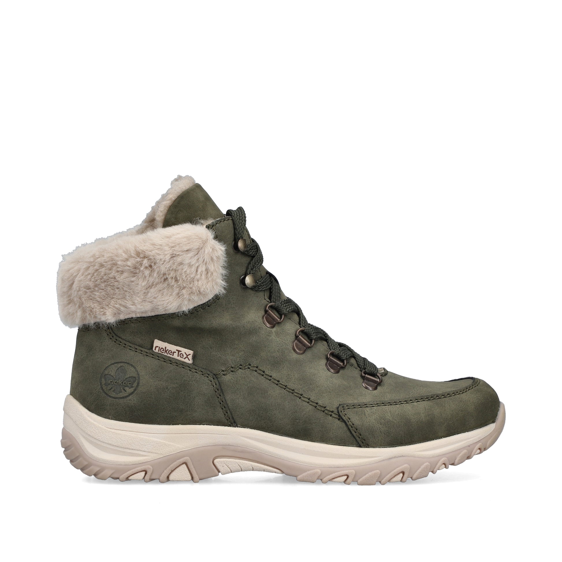 Green Elasticated Boots for Women | Rieker M9610-54
