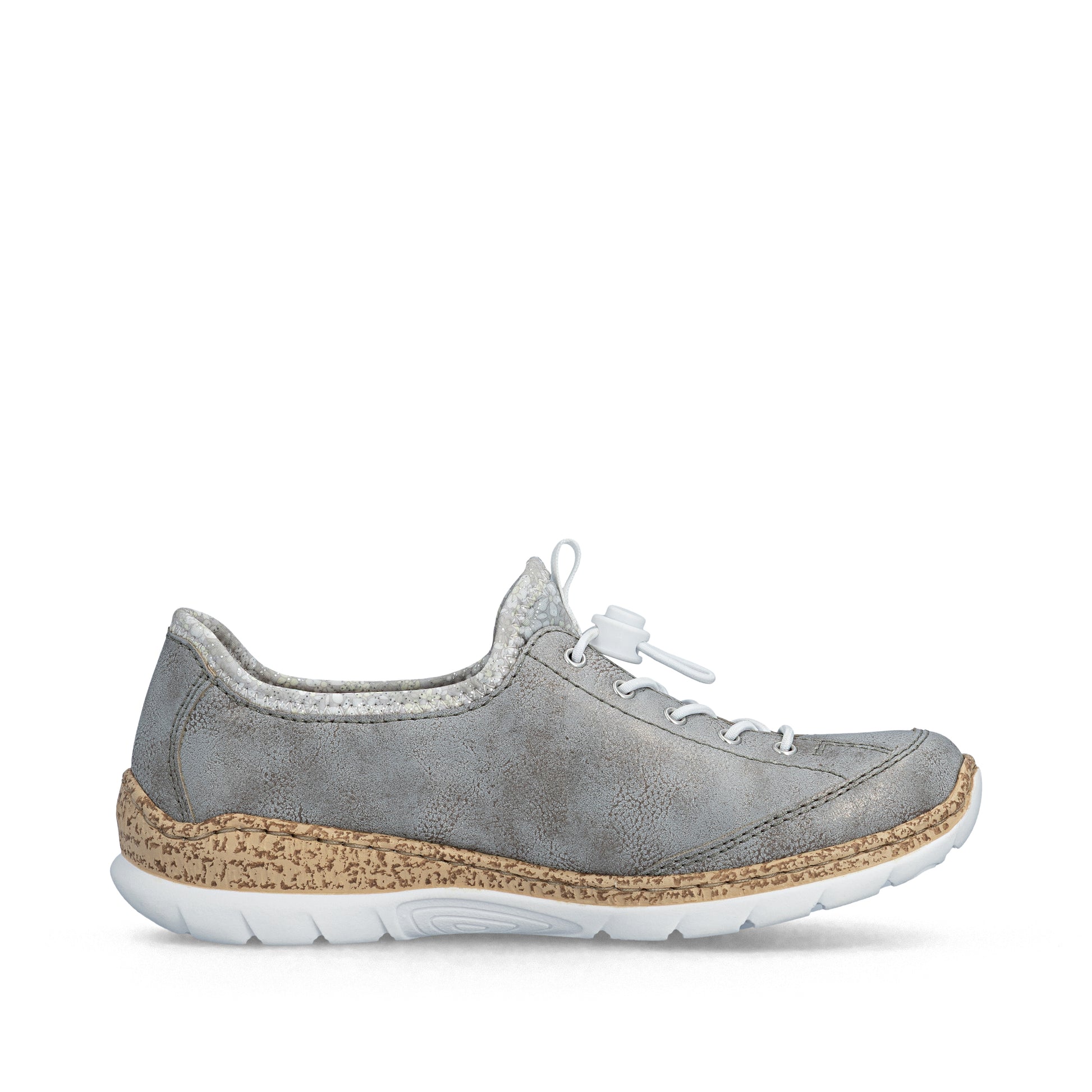 Grey Elasticated Shoes for Women | Rieker N4263-40