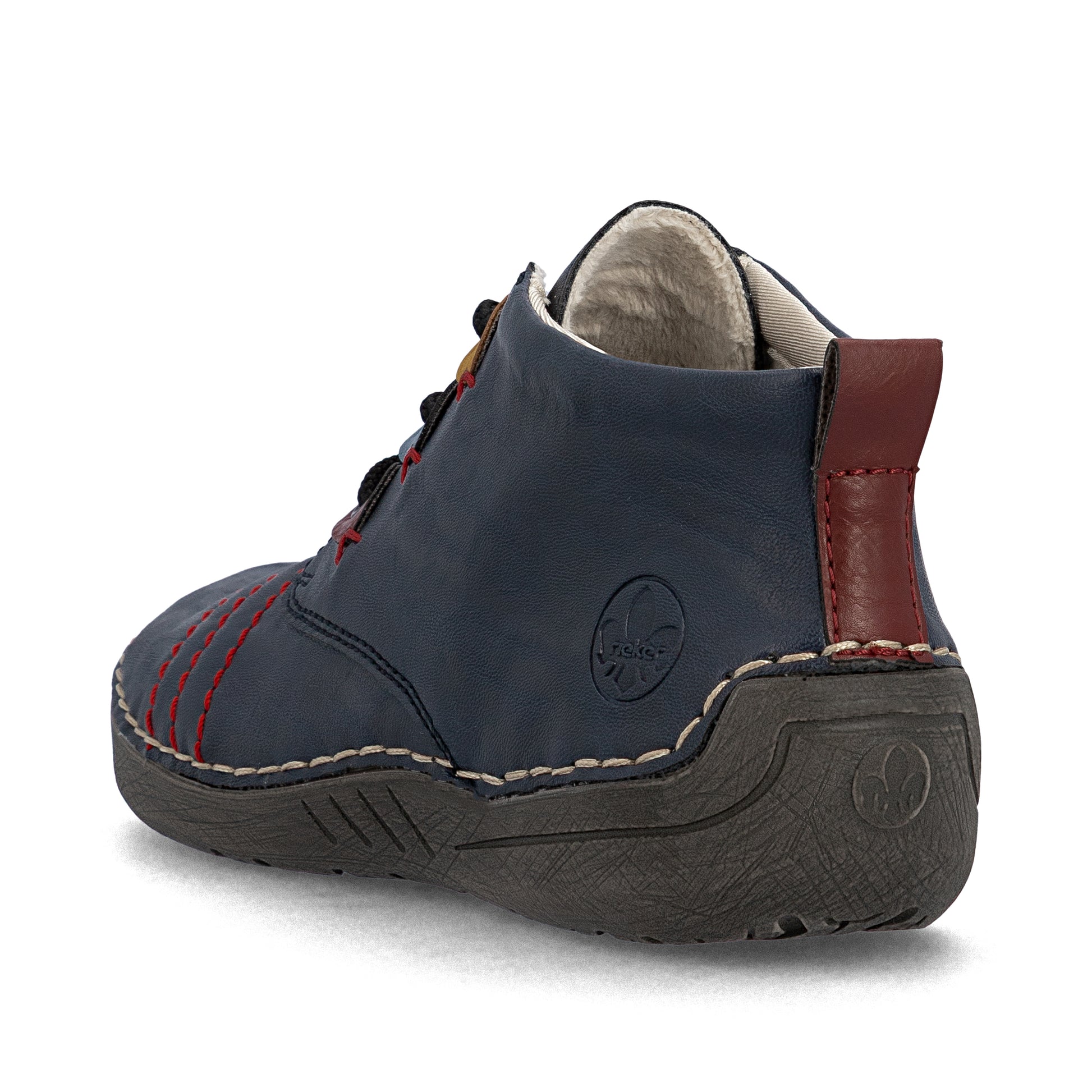 Blue Elasticated Boots for Women | Rieker 52509-14