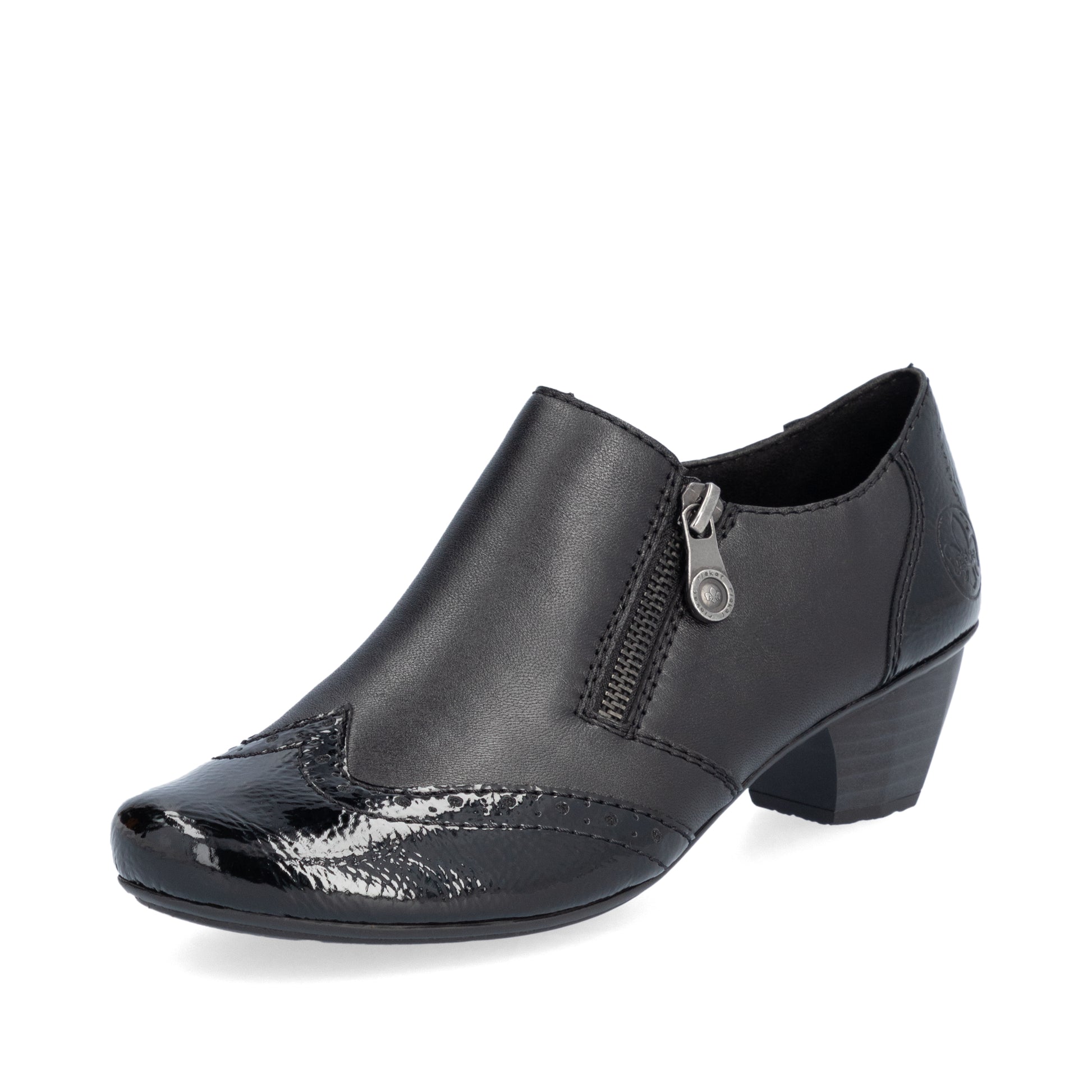 Black Zip Shoes for Women | Rieker 41757-00