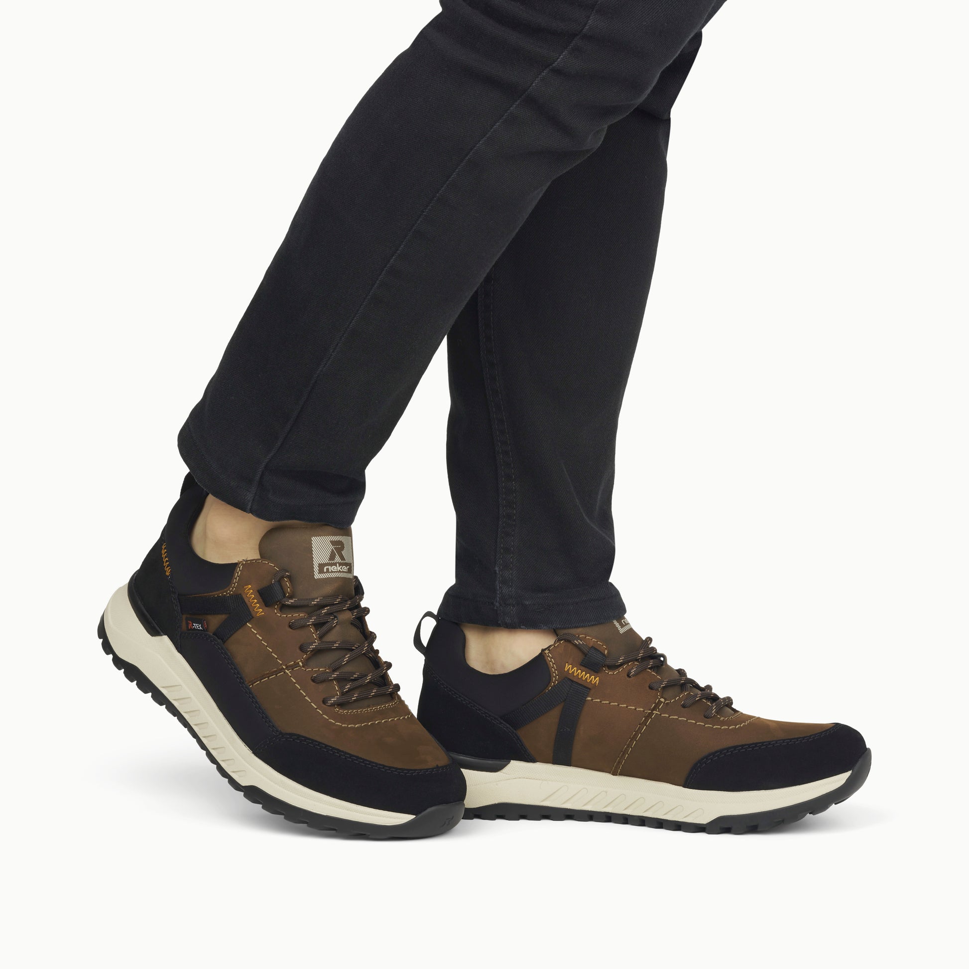 Brown Elasticated Shoes for Men | Rieker Sport U0100-22