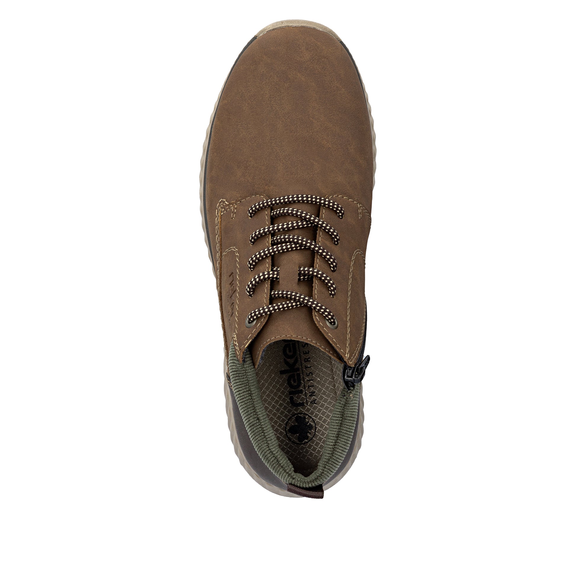 Brown Zip Boots for Men | Rieker B0603-24