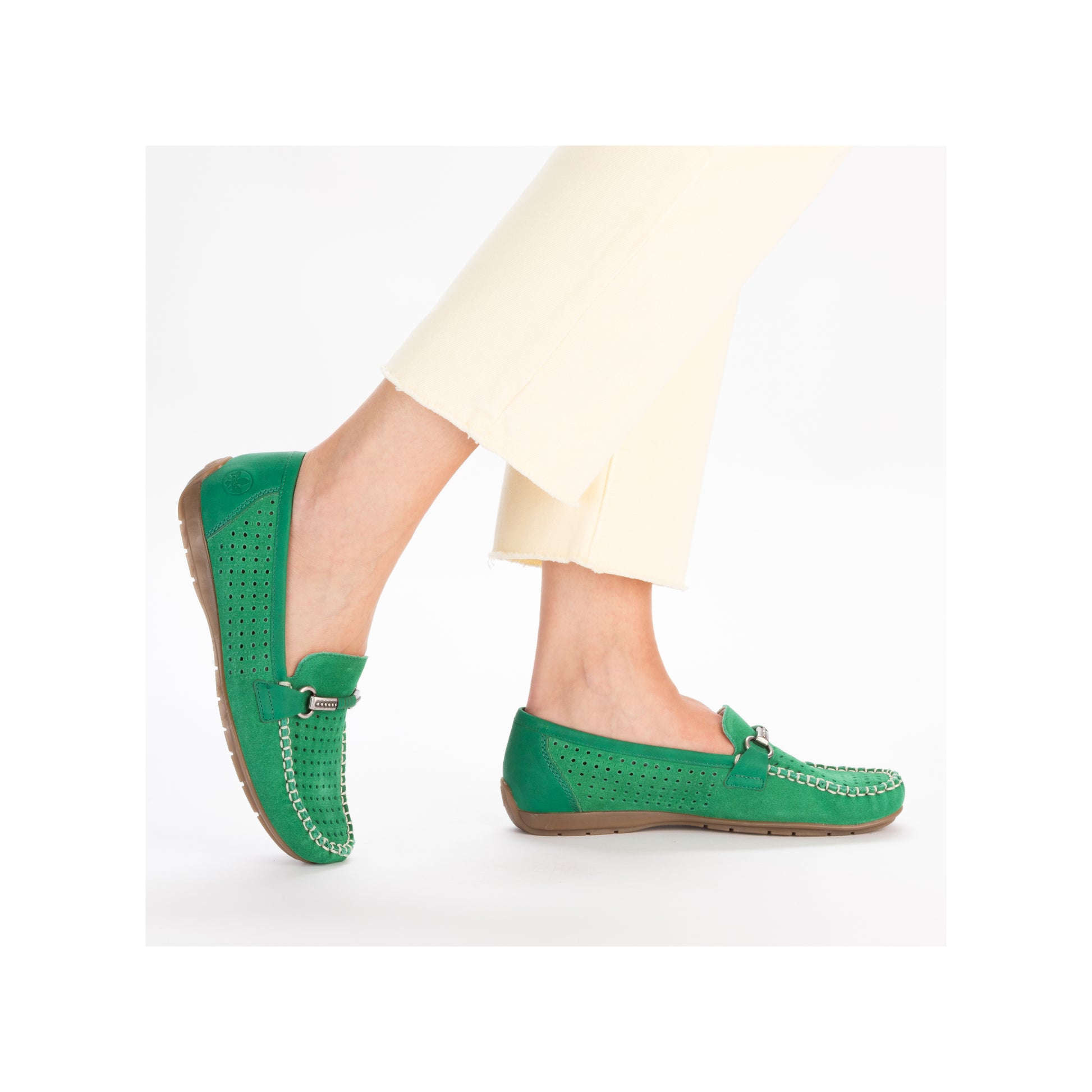 Green Slip-On Shoes for Women | Rieker 40253-54