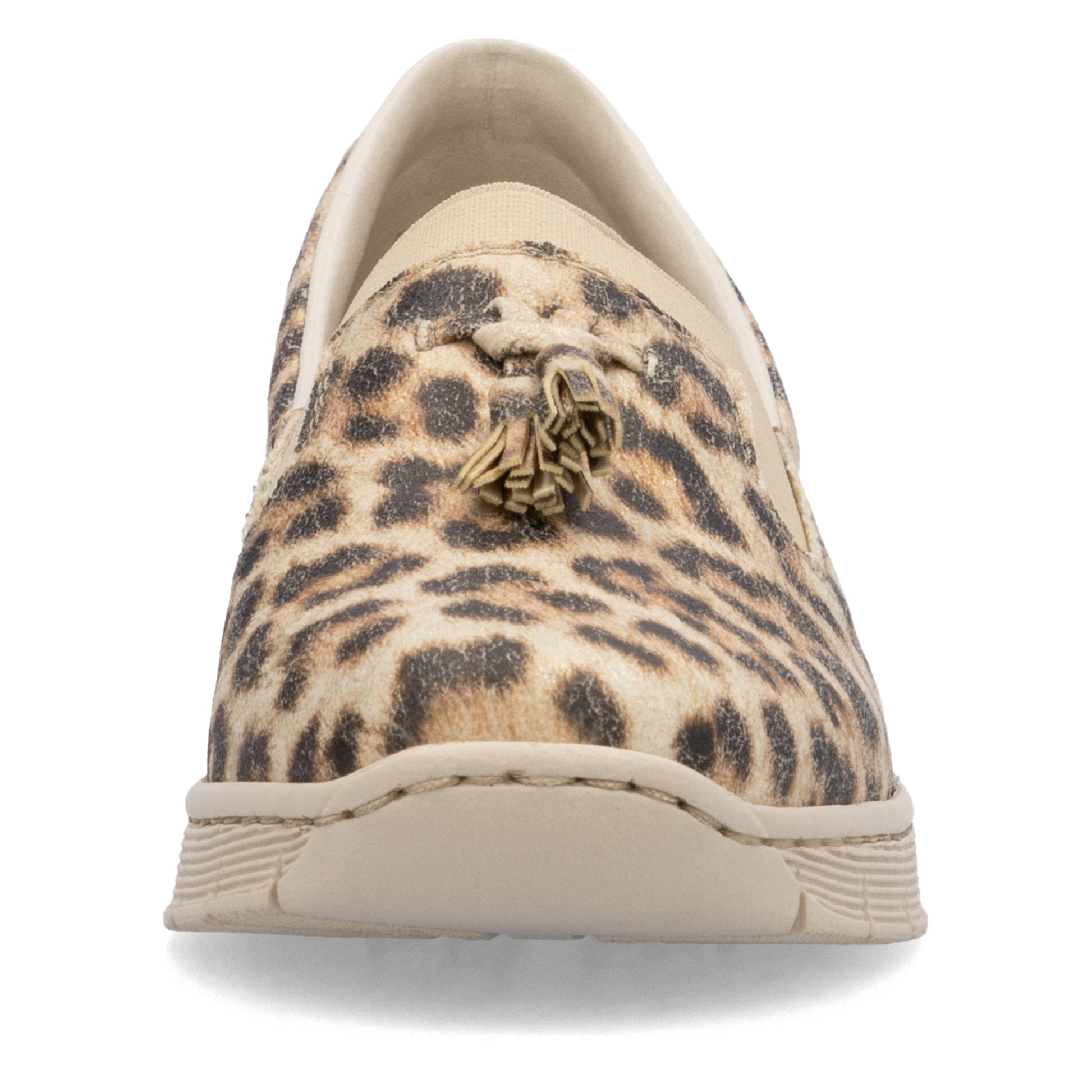 Beige Elasticated Shoes for Women | Rieker 53751-20