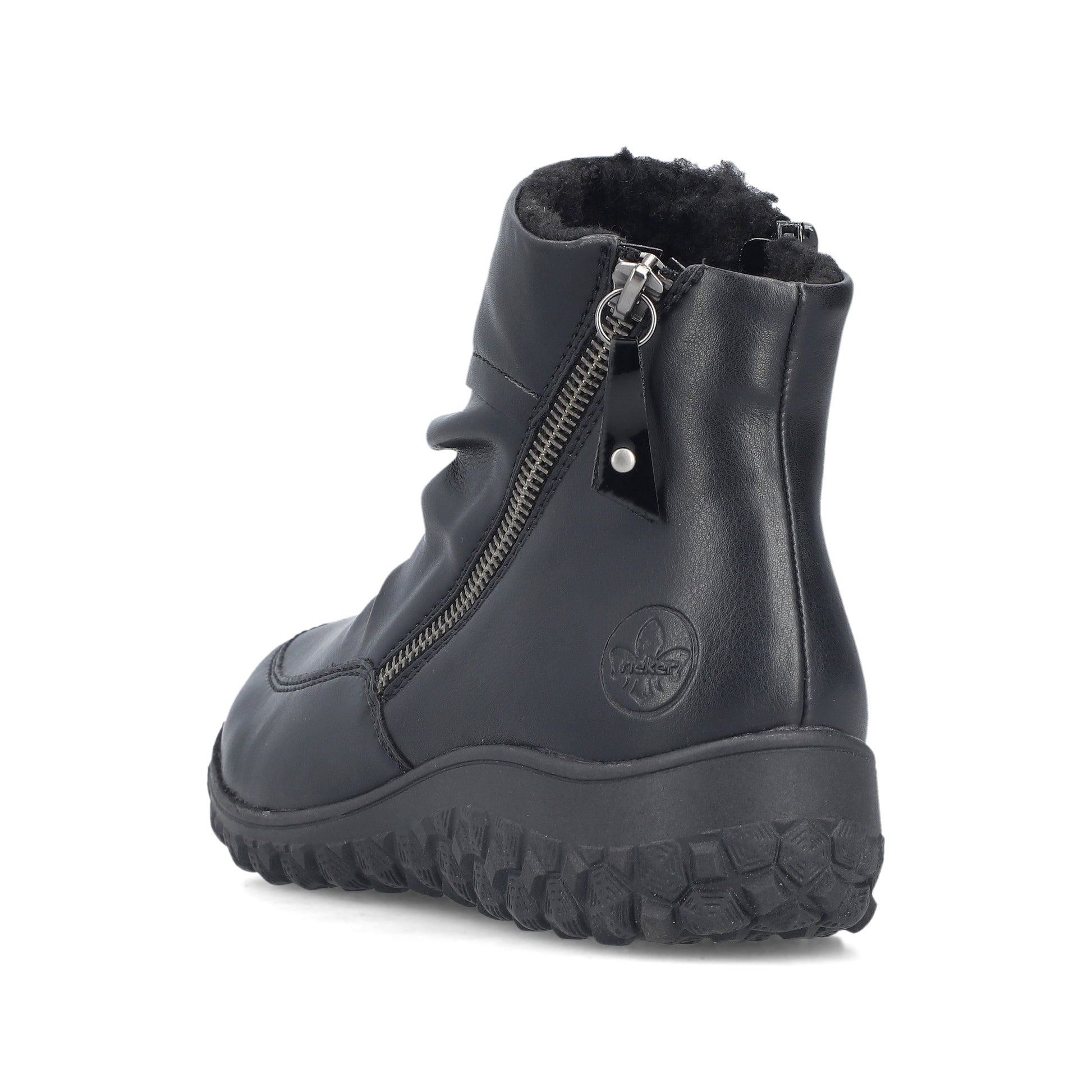 Black Zip Boots for Women | Rieker 59585-01