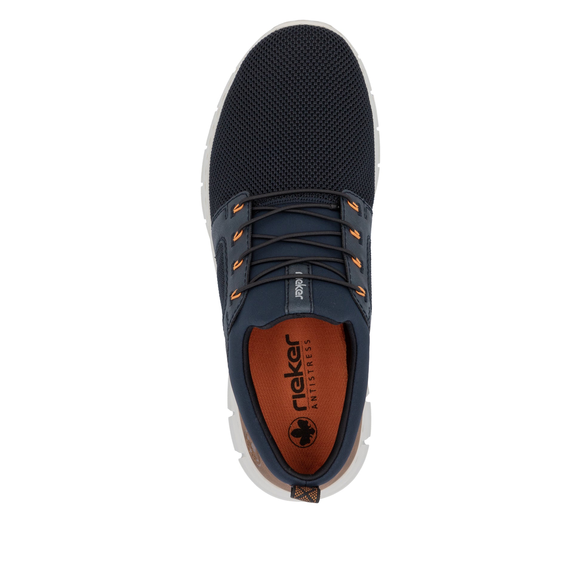 Blue Elasticated Shoes for Men | Rieker B7796-14