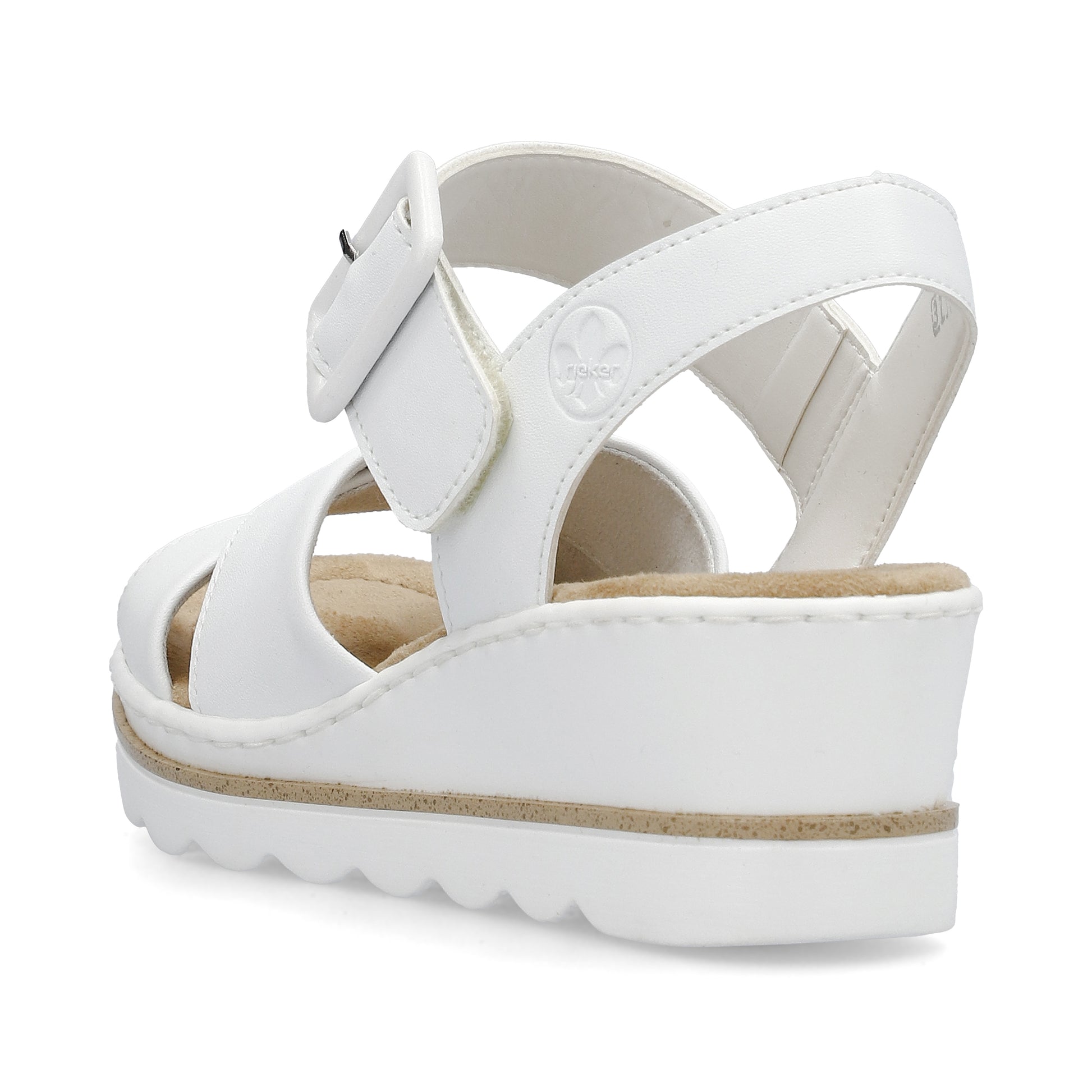 White Hook & Loop Sandals for Women | Rieker 67463-80