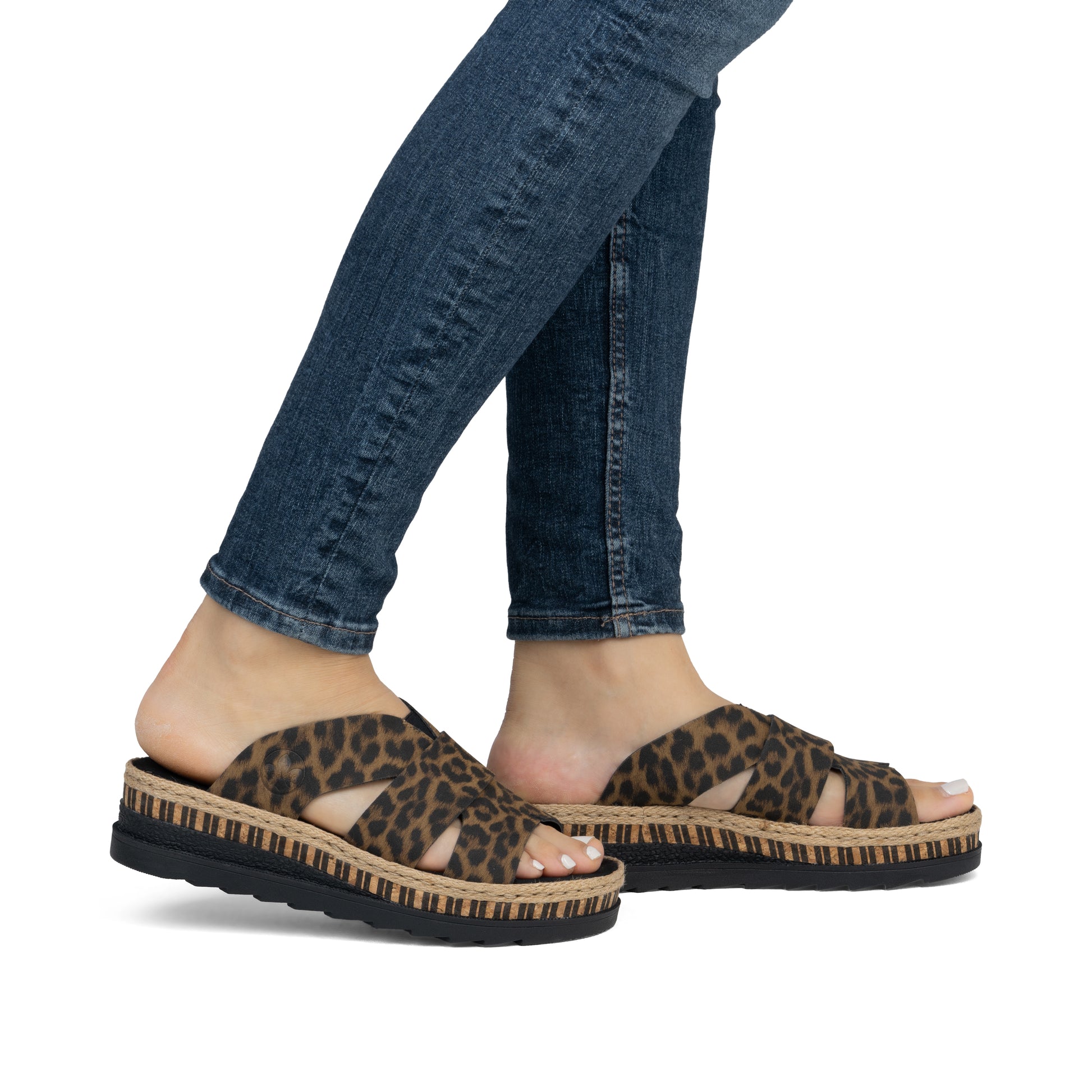 Multi Elasticated Sandals for Women | Rieker V7989-90
