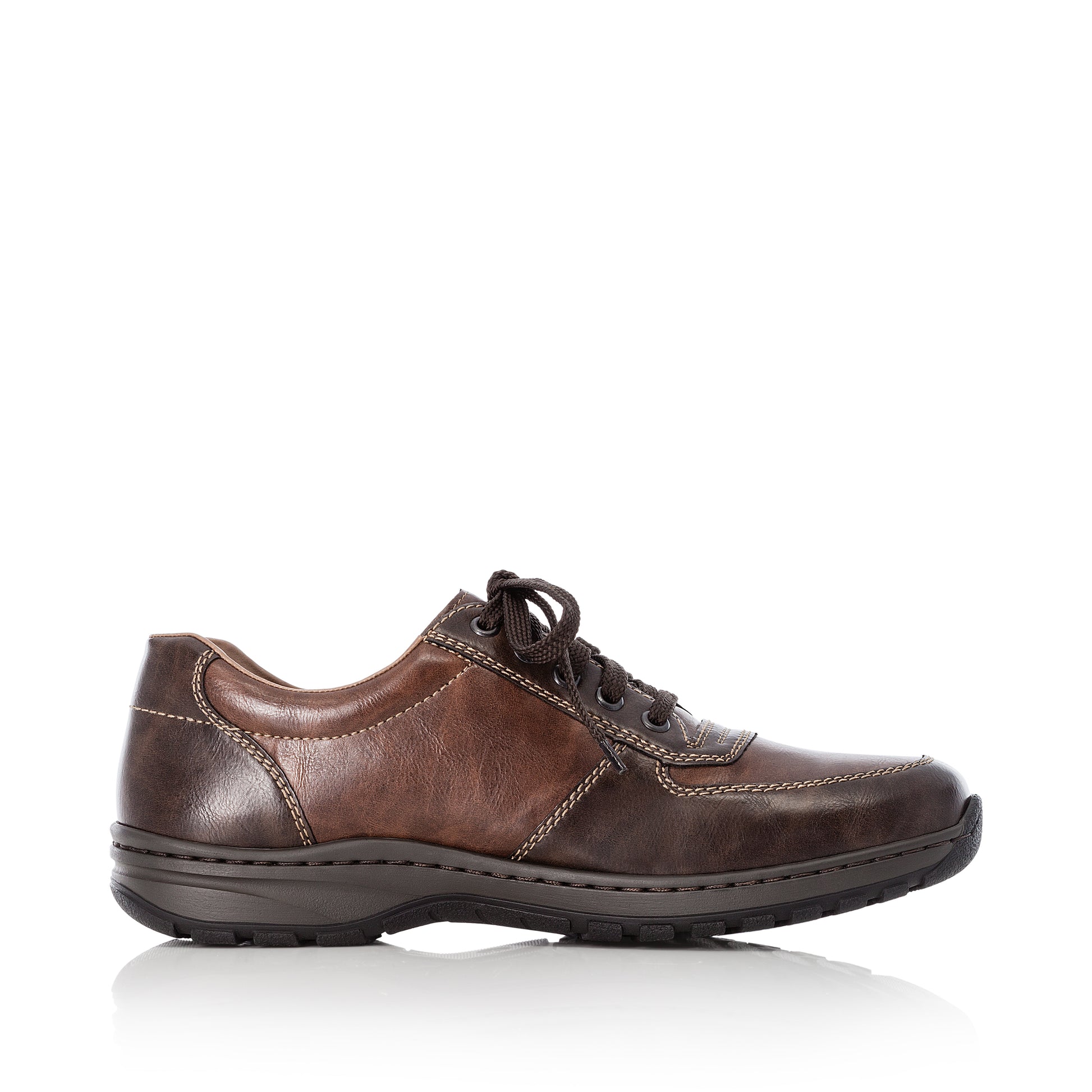 Brown Zip Shoes for Men | Rieker 03329-25